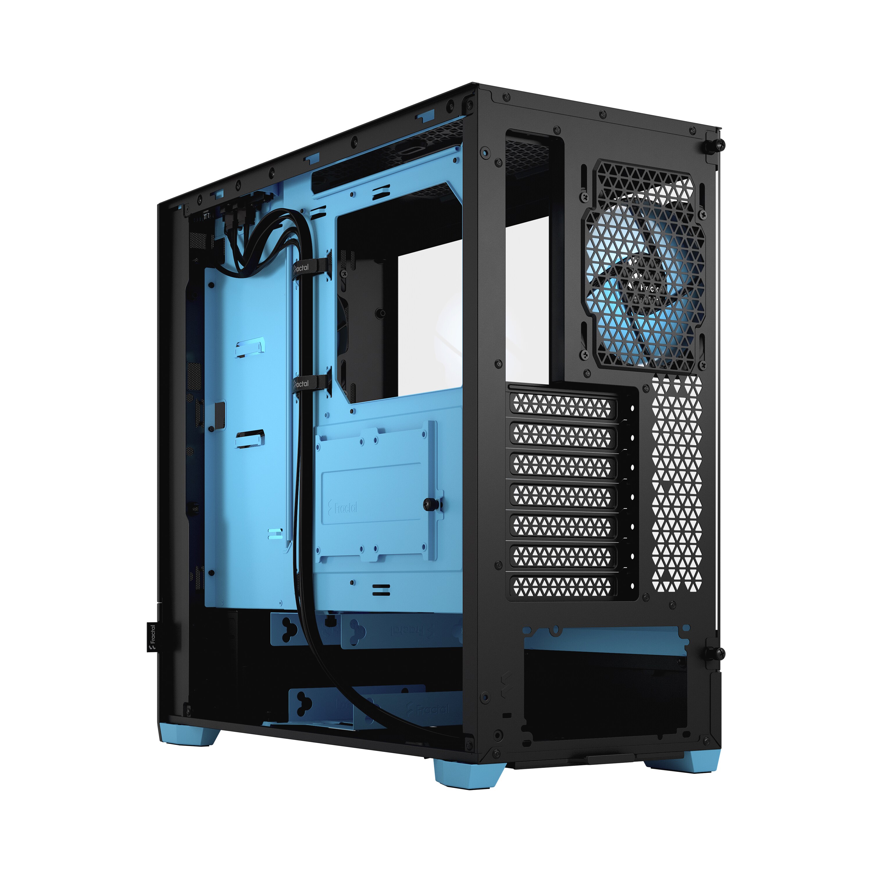 Fractal Design Pop Air RGB Cyan Core mit Seitenfenster ATX Gaming Gehäuse Blau