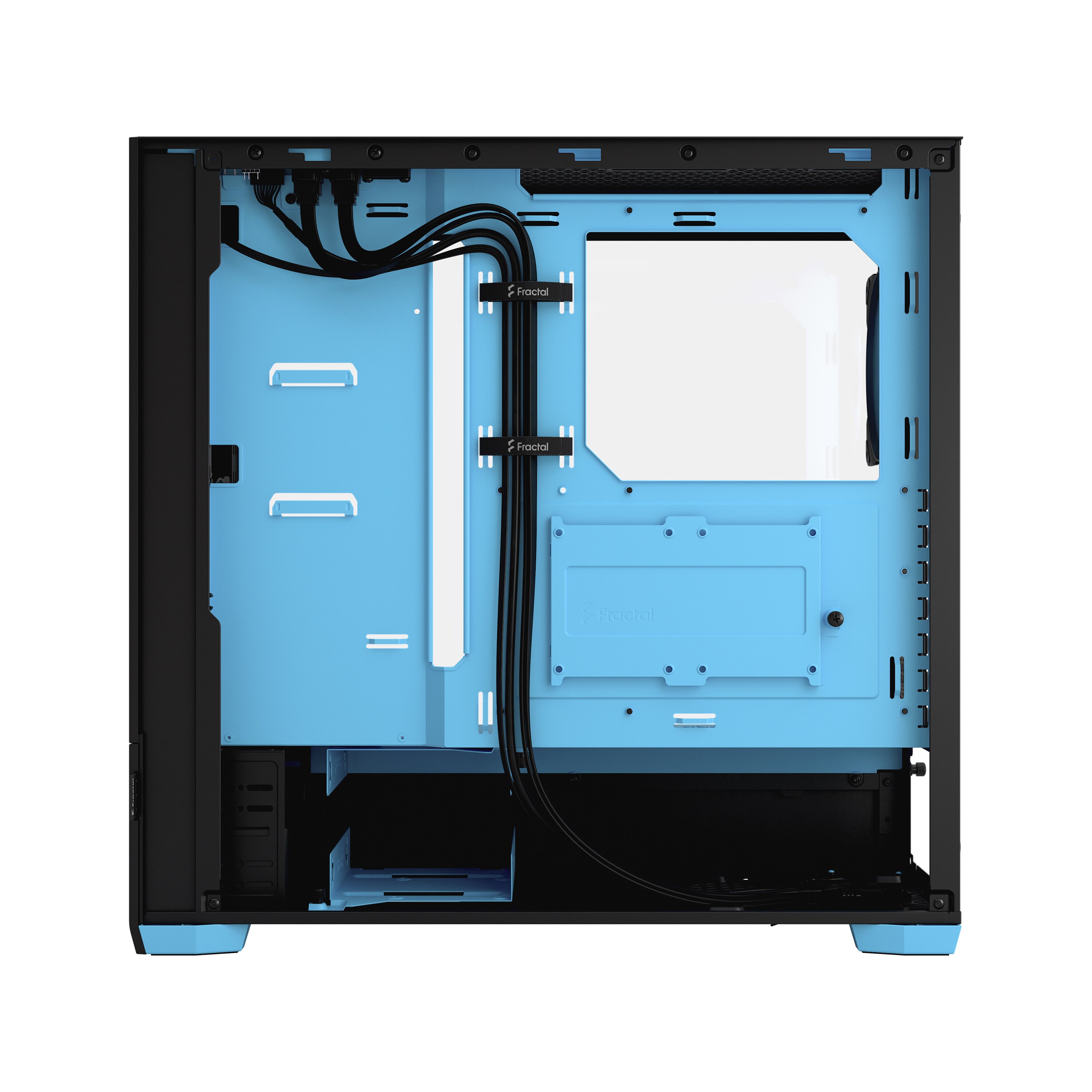 Fractal Design Pop Air RGB Cyan Core mit Seitenfenster ATX Gaming Gehäuse Blau