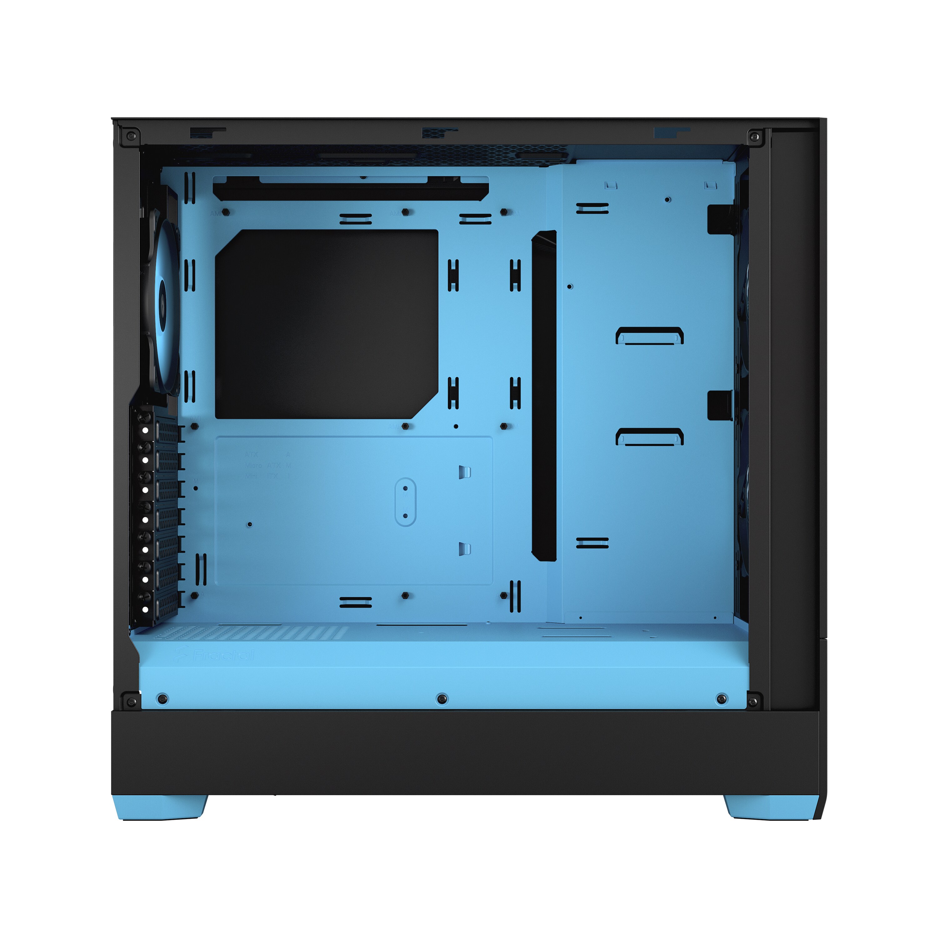 Fractal Design Pop Air RGB Cyan Core mit Seitenfenster ATX Gaming Gehäuse Blau