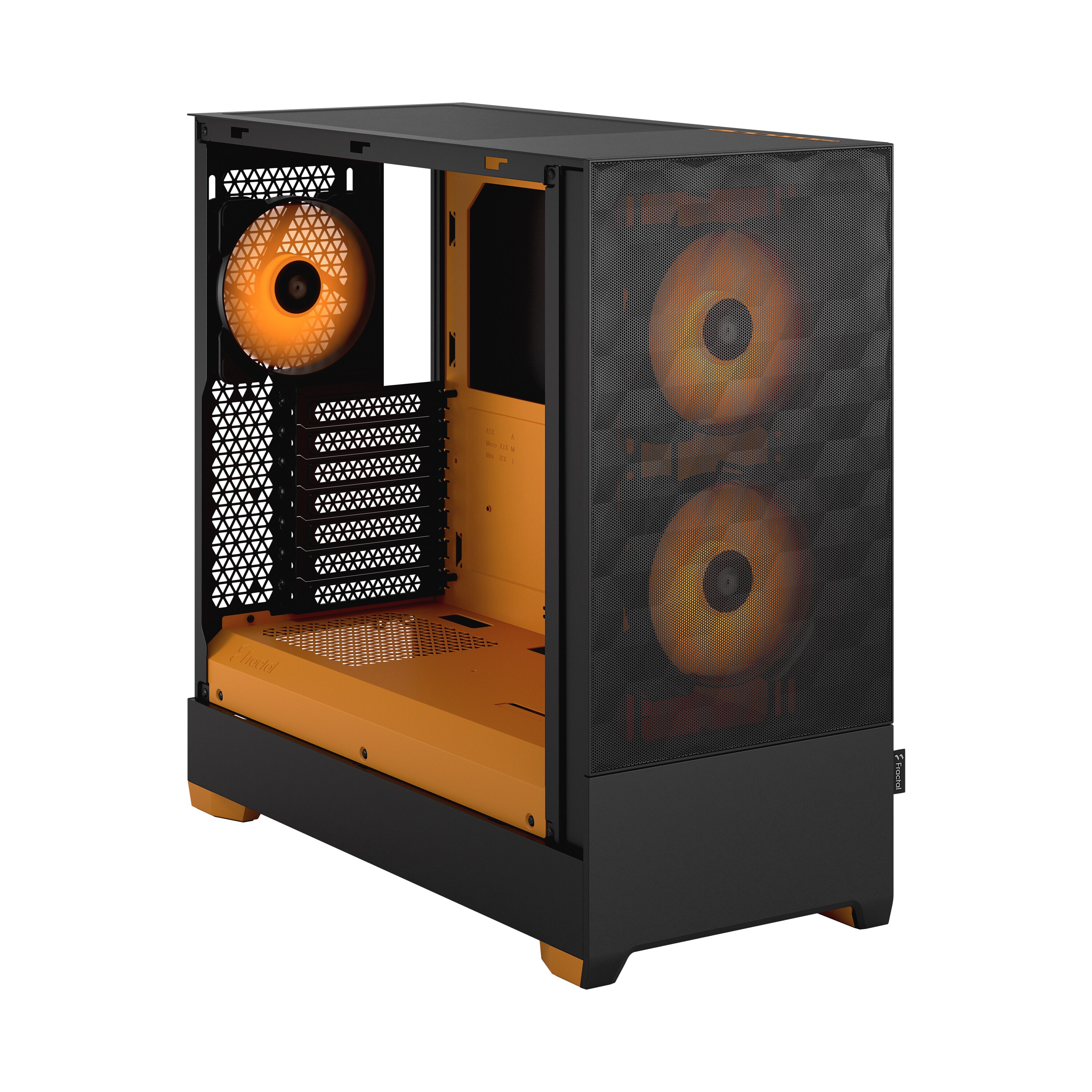 Fractal Design Pop Air RGB Orange Core Seitenfenster ATX Gaming Gehäuse Orange