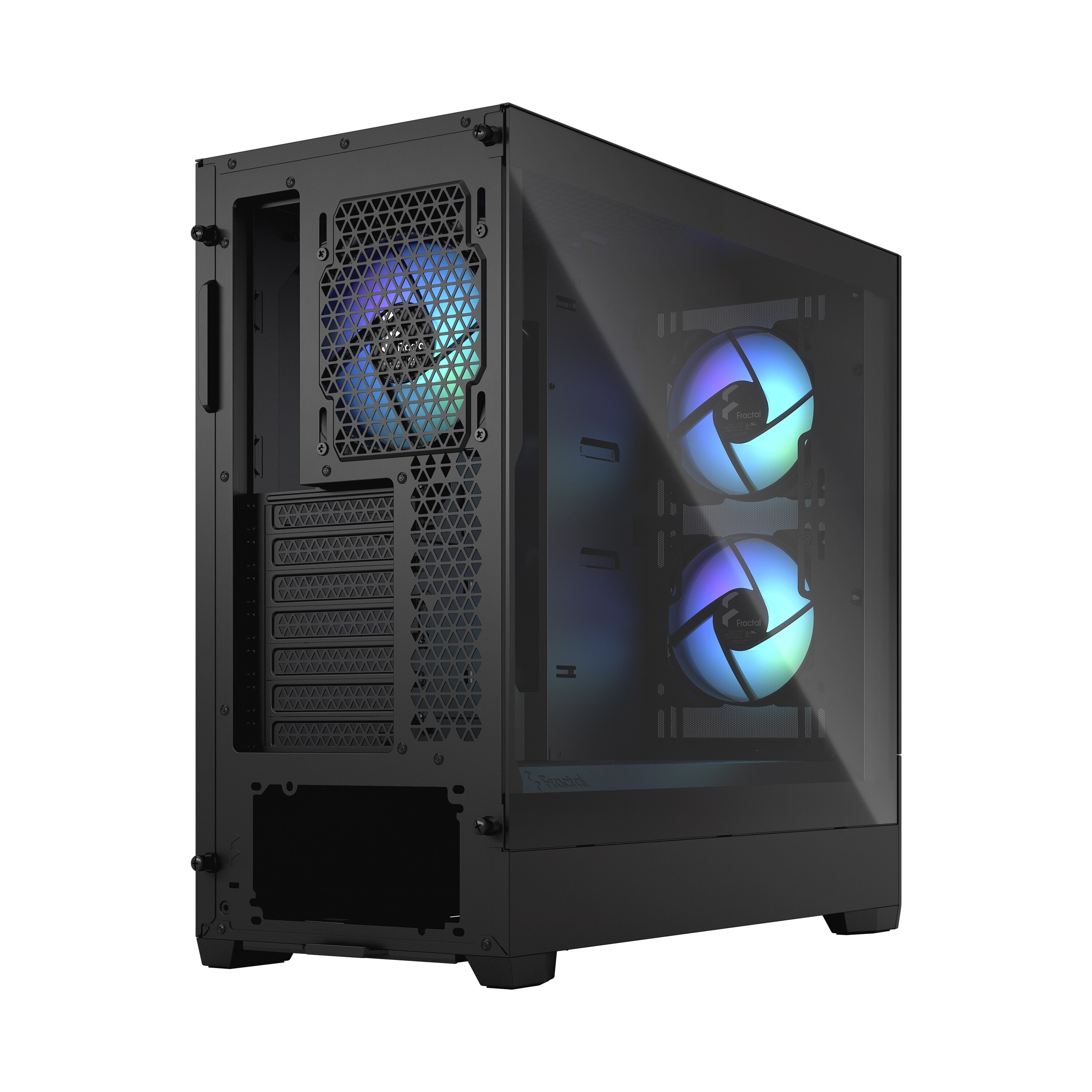 Fractal Design Pop Air RGB Black mit Seitenfenster ATX Gaming Gehäuse Schwarz