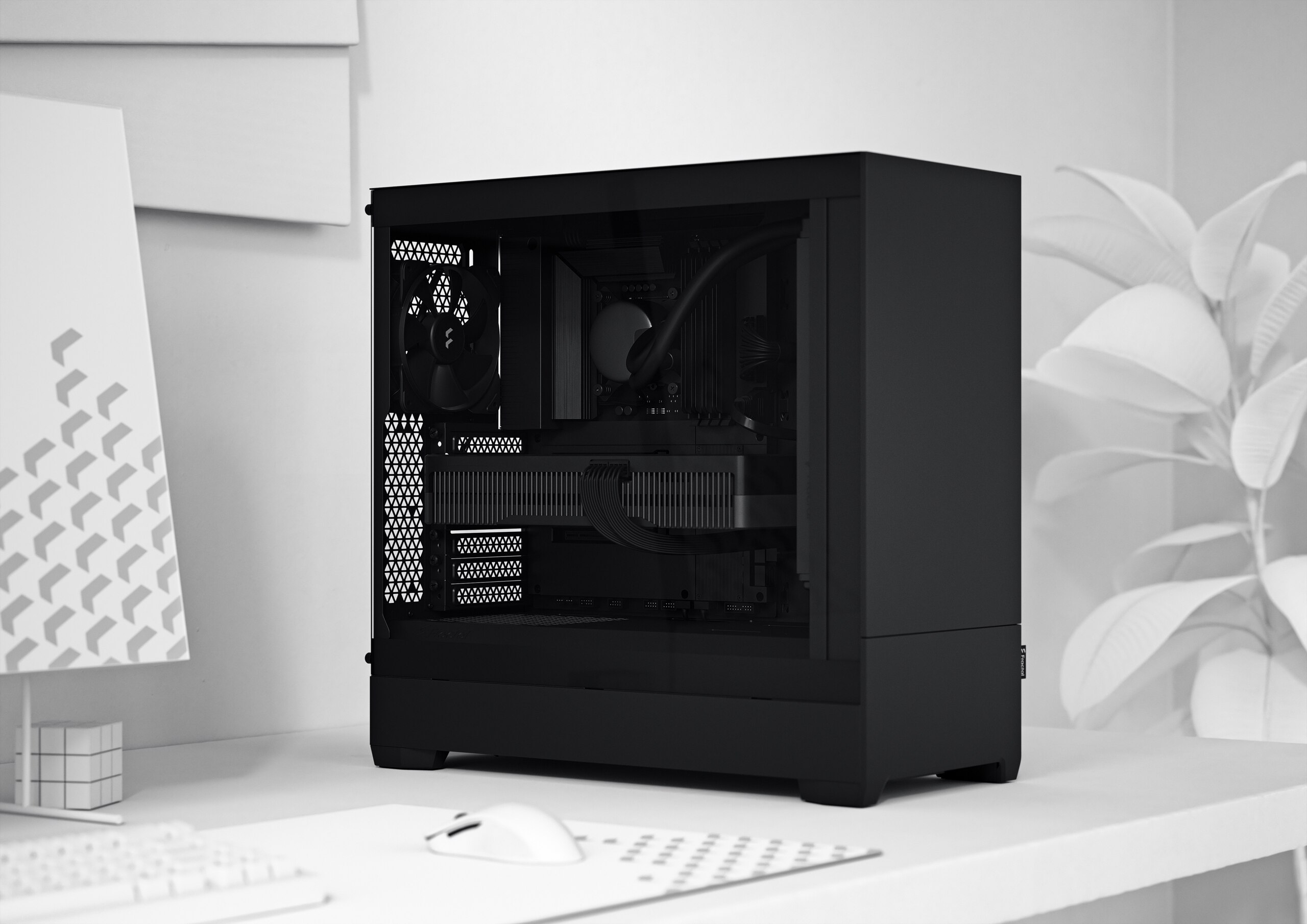 Fractal Design Pop Silent Black Solid ATX Gaming Gehäuse Schwarz