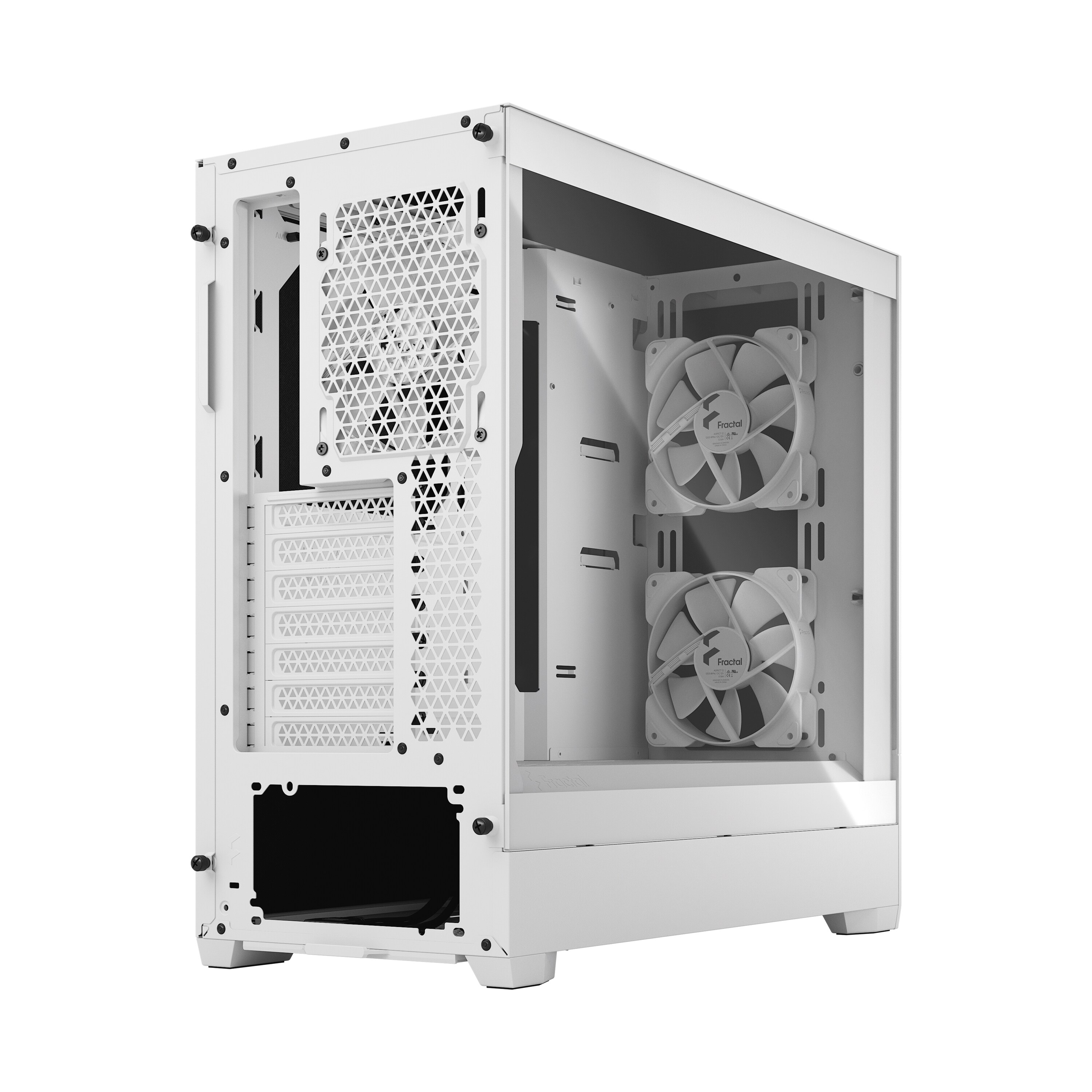 Fractal Design Pop Silent White mit Seitenfenster ATX Gaming Gehäuse Weiß