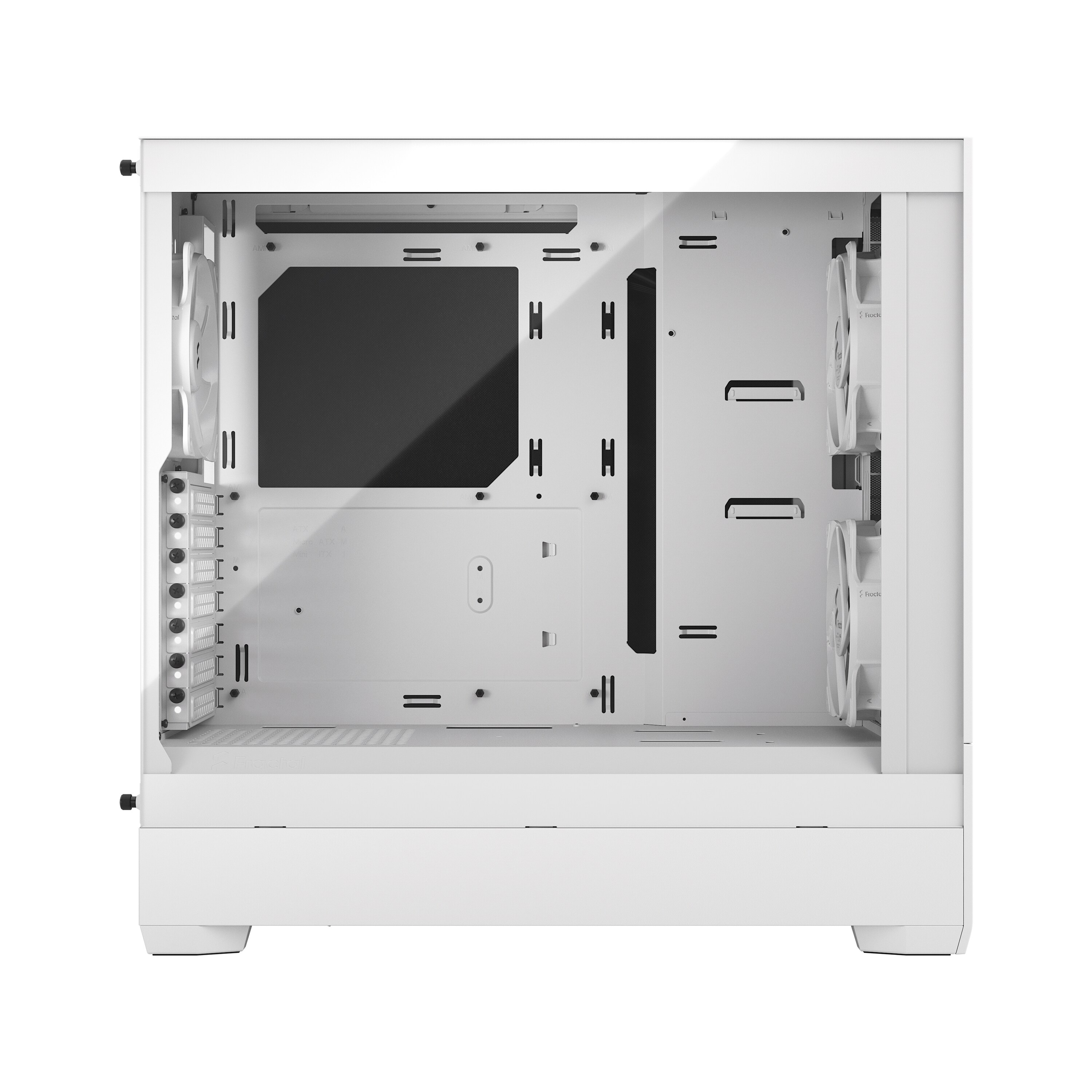 Fractal Design Pop Silent White mit Seitenfenster ATX Gaming Gehäuse Weiß