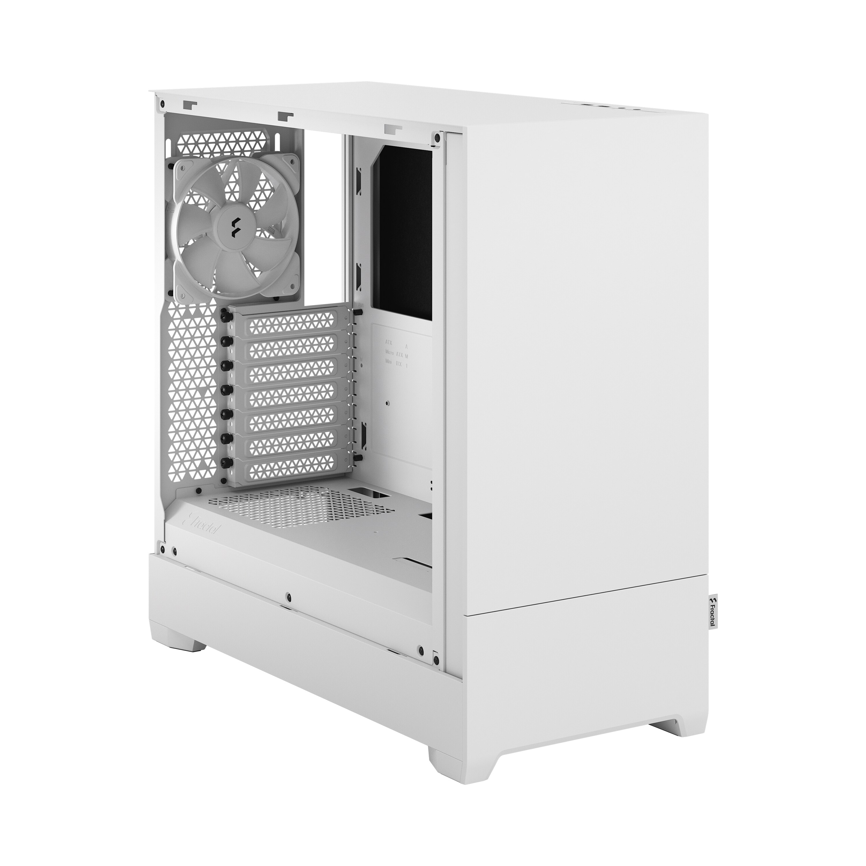 Fractal Design Pop Silent White mit Seitenfenster ATX Gaming Gehäuse Weiß