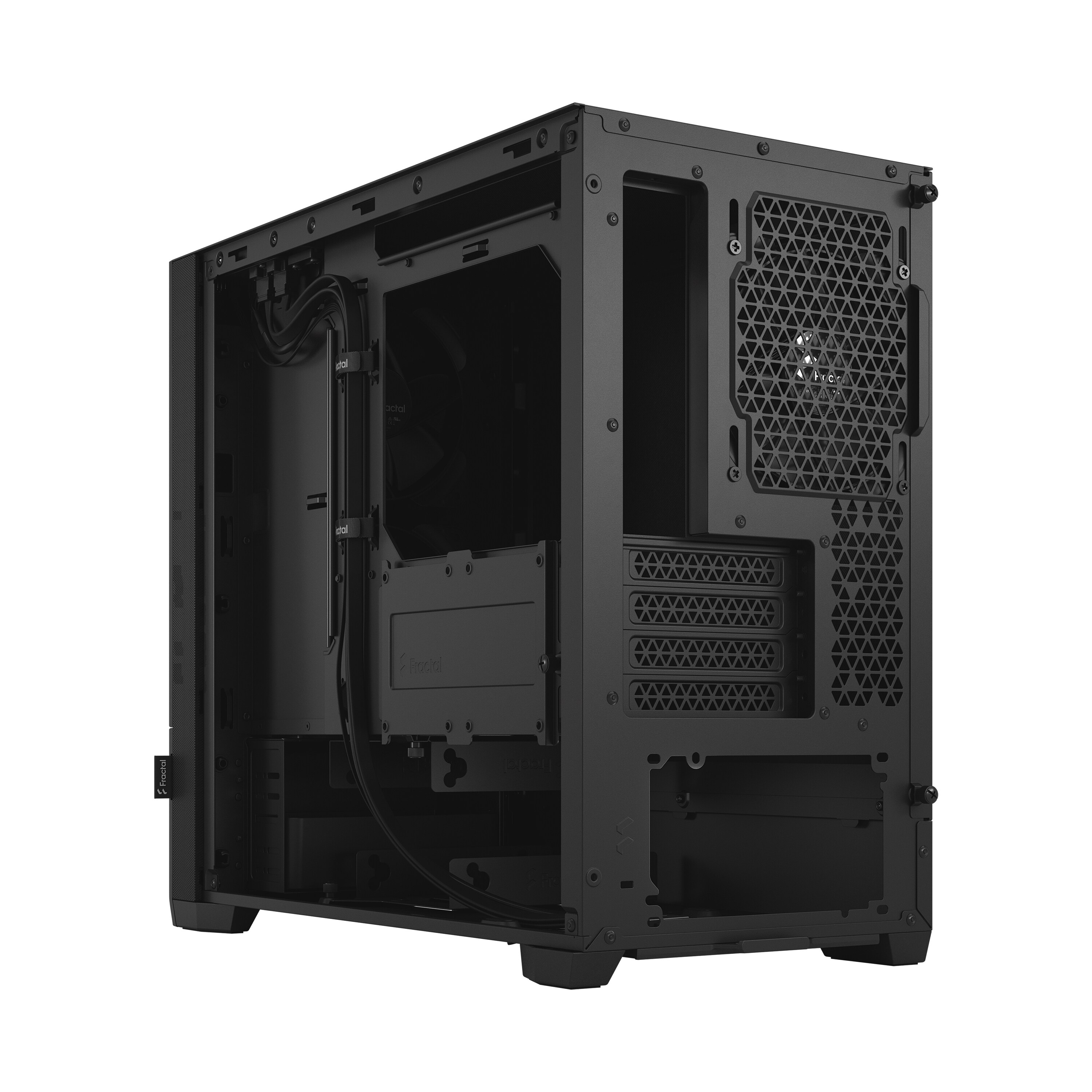 Fractal Design Pop Mini Silent Black Solid ATX Gaming Gehäuse Schwarz