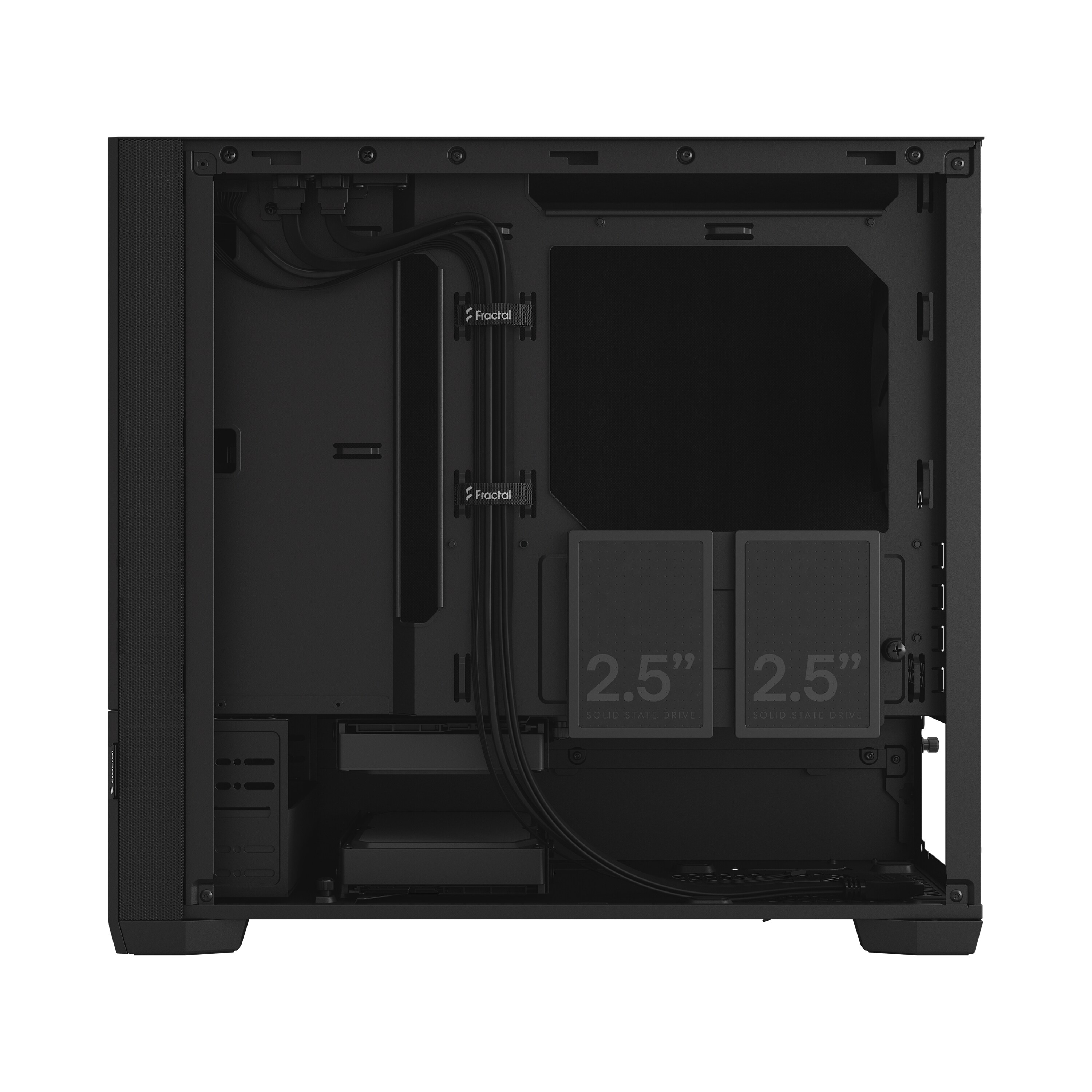 Fractal Design Pop Mini Silent Black Solid ATX Gaming Gehäuse Schwarz