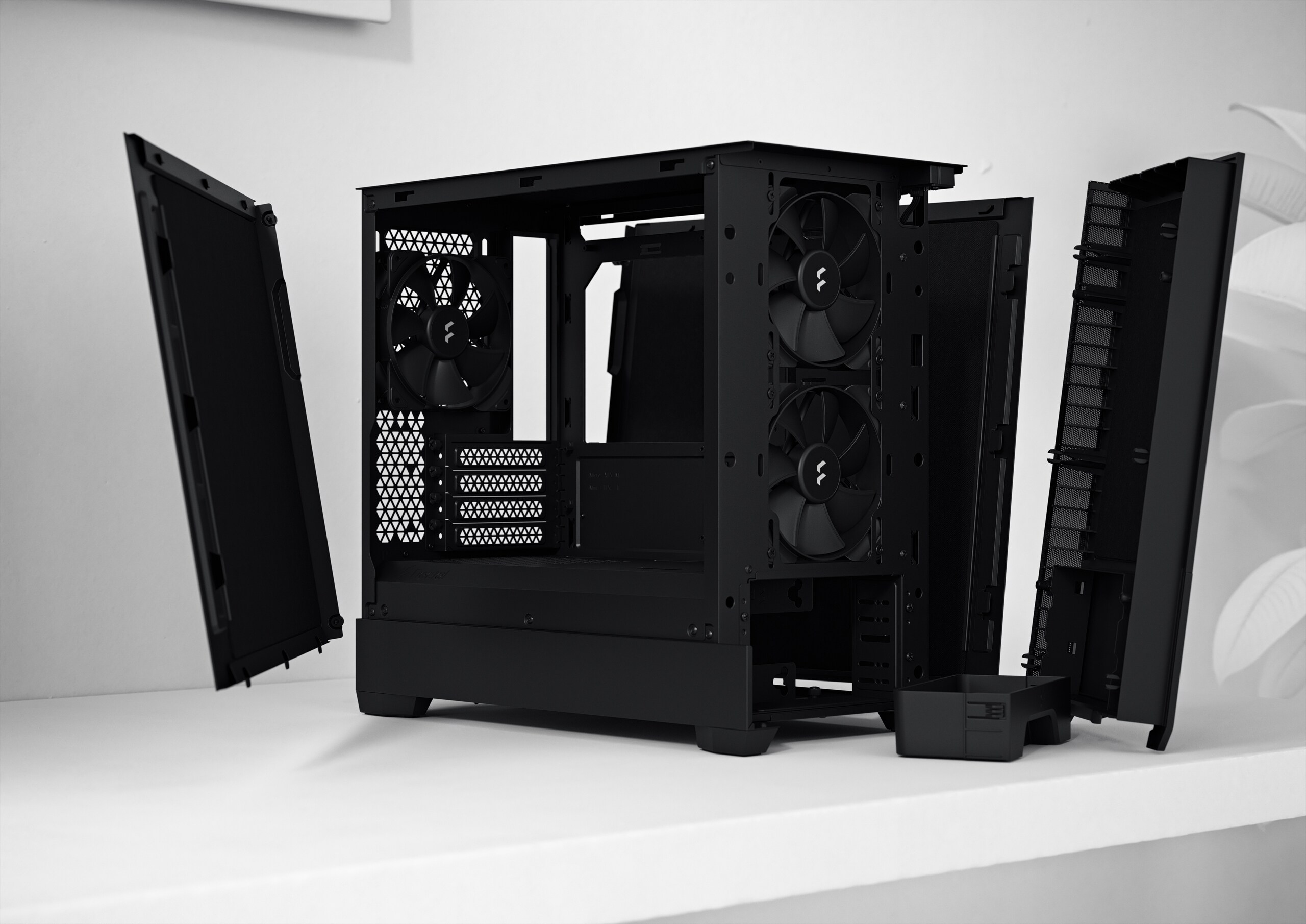 Fractal Design Pop Mini Silent Black Solid ATX Gaming Gehäuse Schwarz