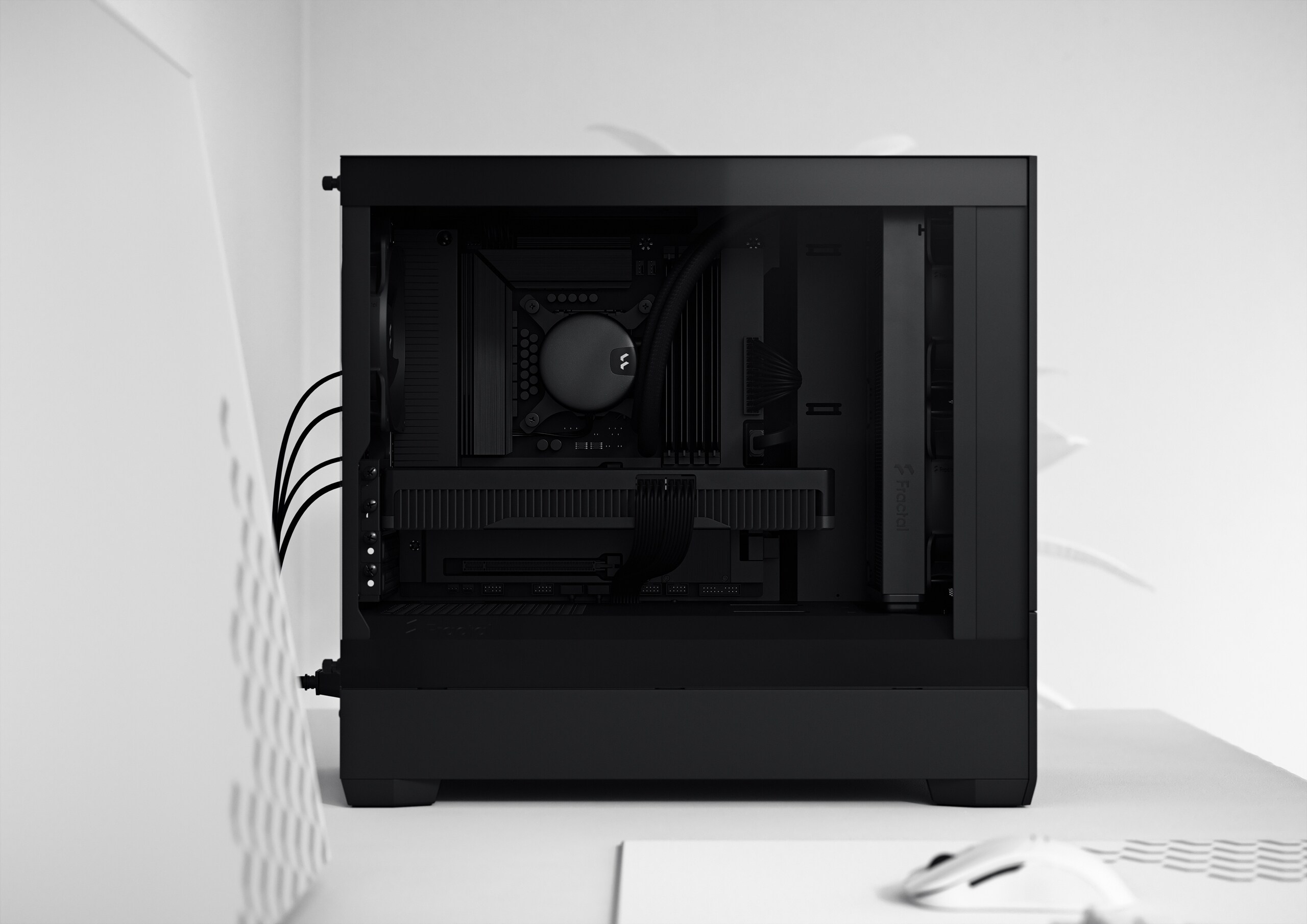 Fractal Design Pop Mini Silent Black Solid ATX Gaming Gehäuse Schwarz