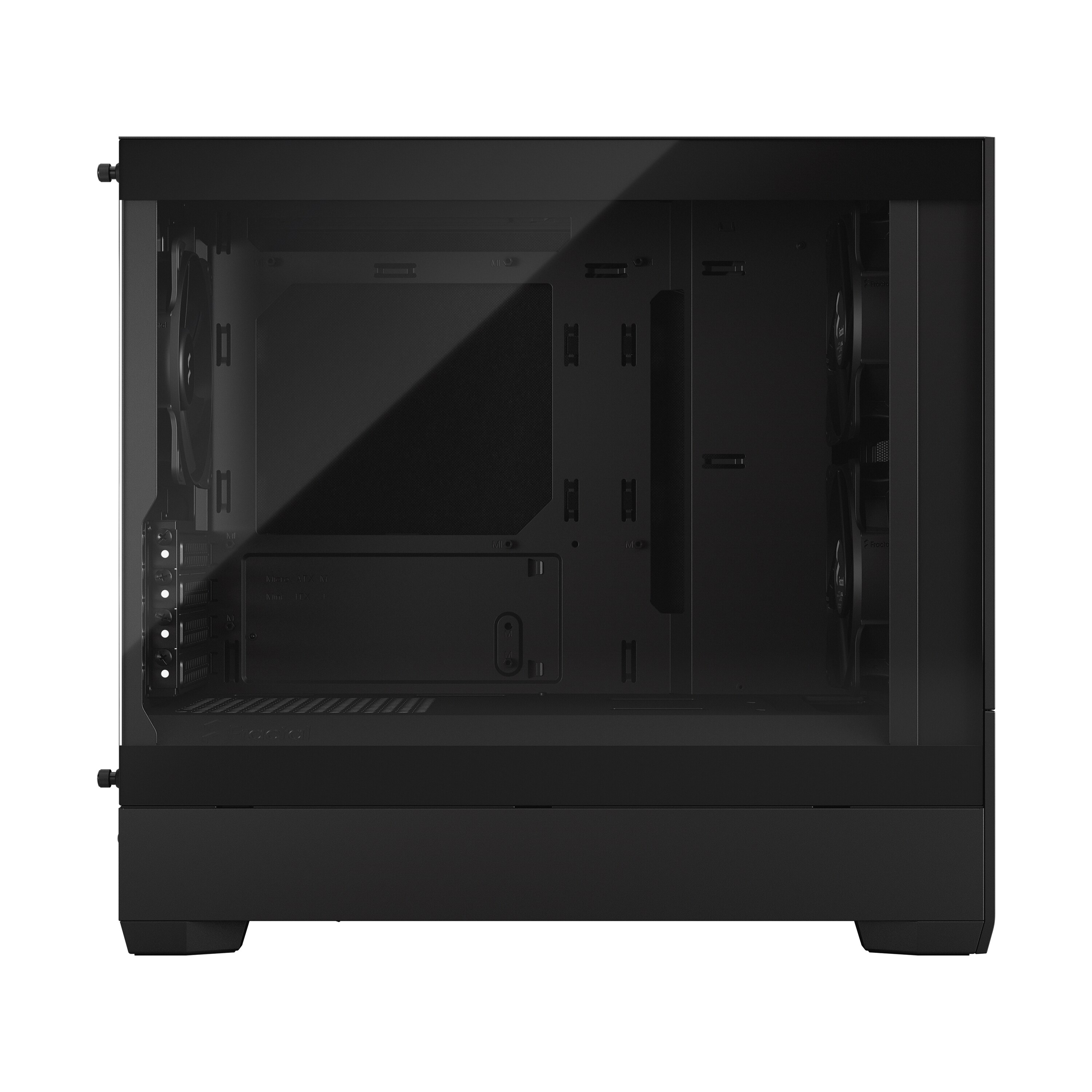 Fractal Design Pop Mini Silent Black m. Fenster mATX/mITX Gaming Gehäuse Schwarz