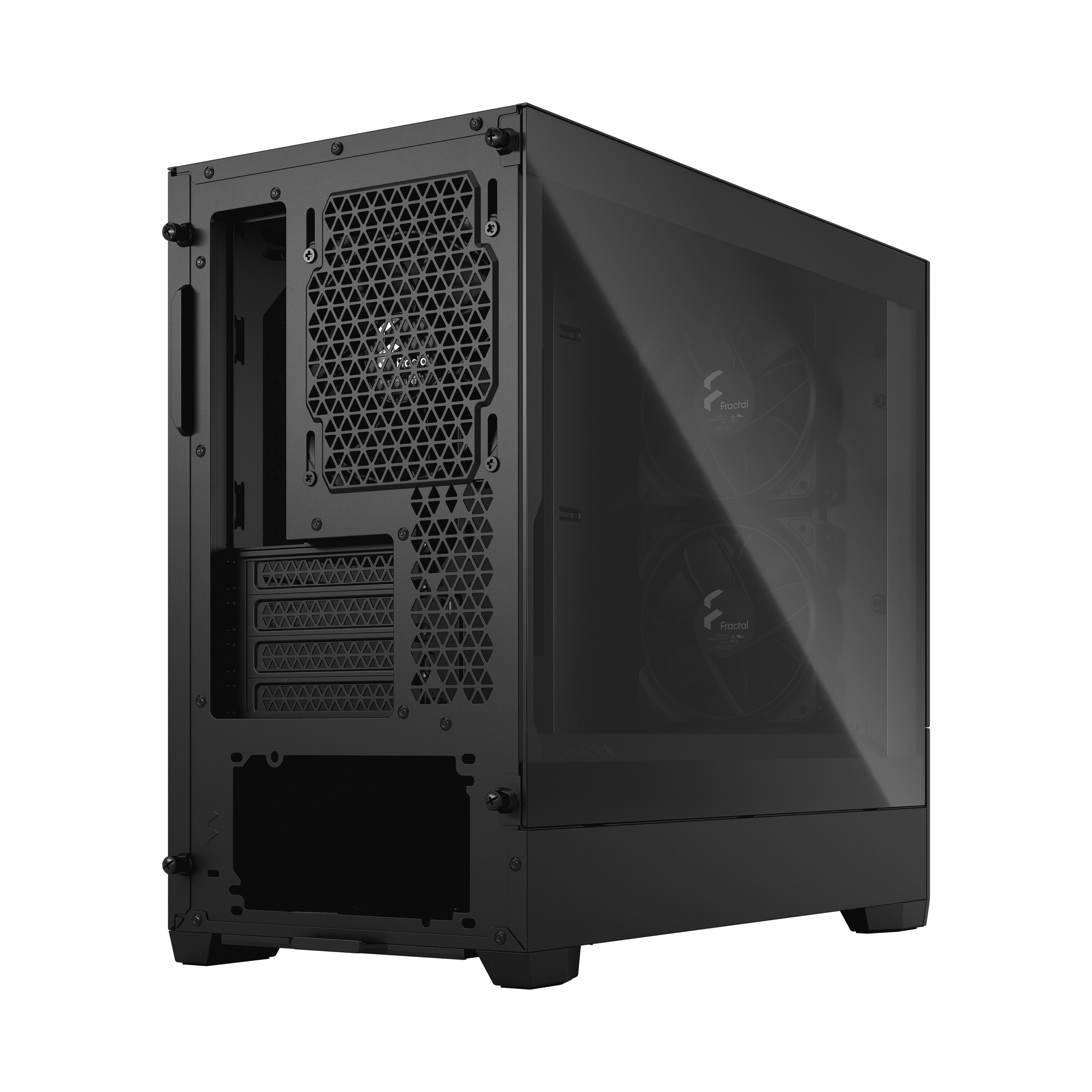 Fractal Design Pop Mini Silent Black m. Fenster mATX/mITX Gaming Gehäuse Schwarz