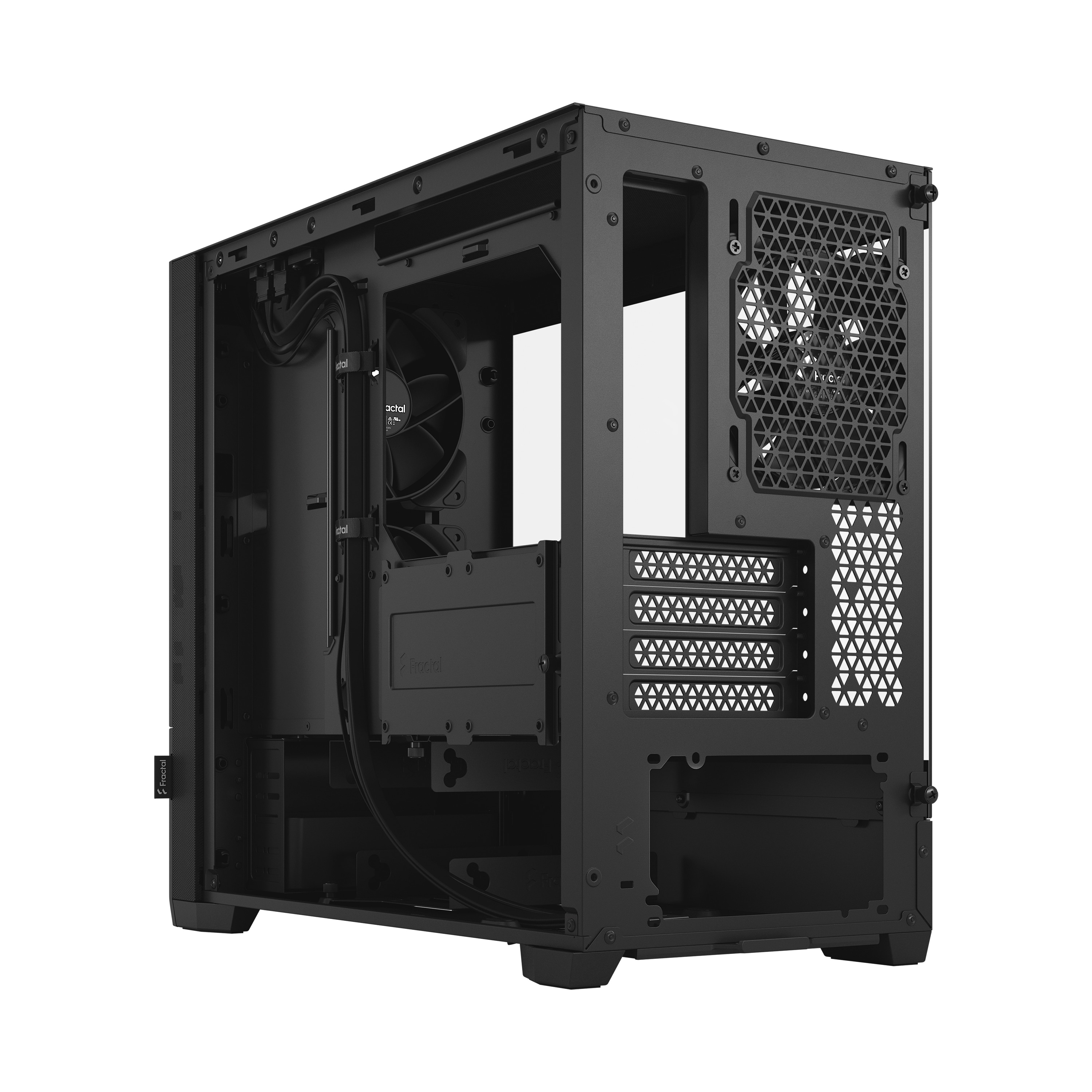 Fractal Design Pop Mini Silent Black m. Fenster mATX/mITX Gaming Gehäuse Schwarz