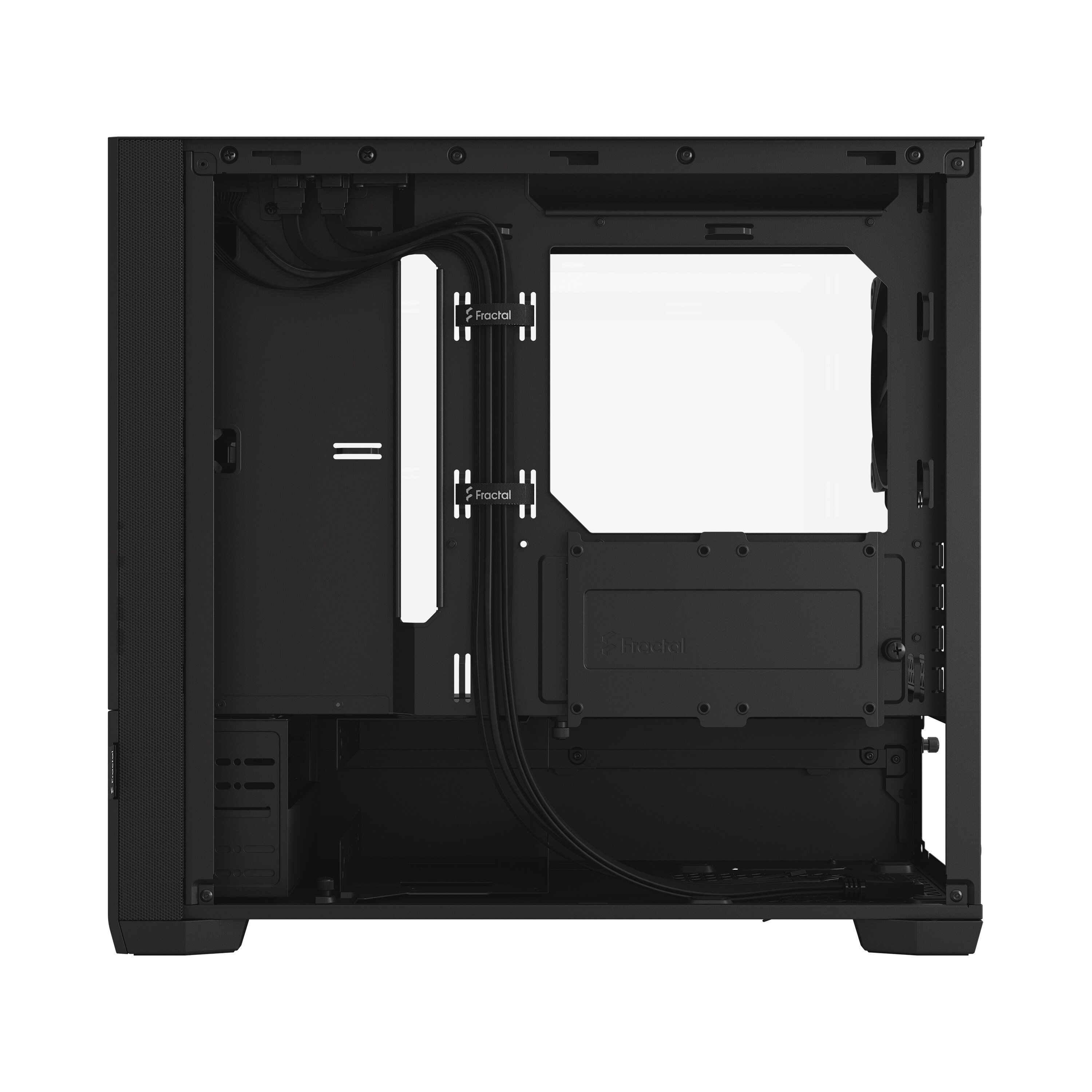 Fractal Design Pop Mini Silent Black m. Fenster mATX/mITX Gaming Gehäuse Schwarz