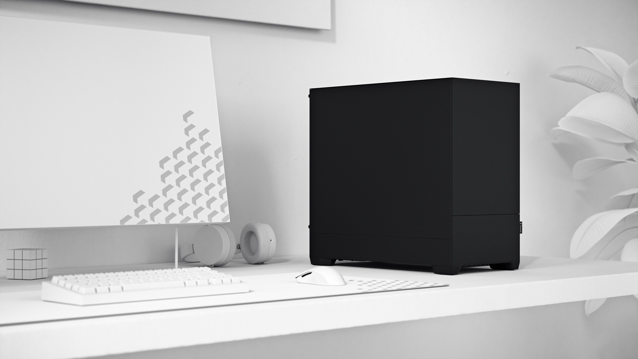 Fractal Design Pop Mini Silent Black m. Fenster mATX/mITX Gaming Gehäuse Schwarz