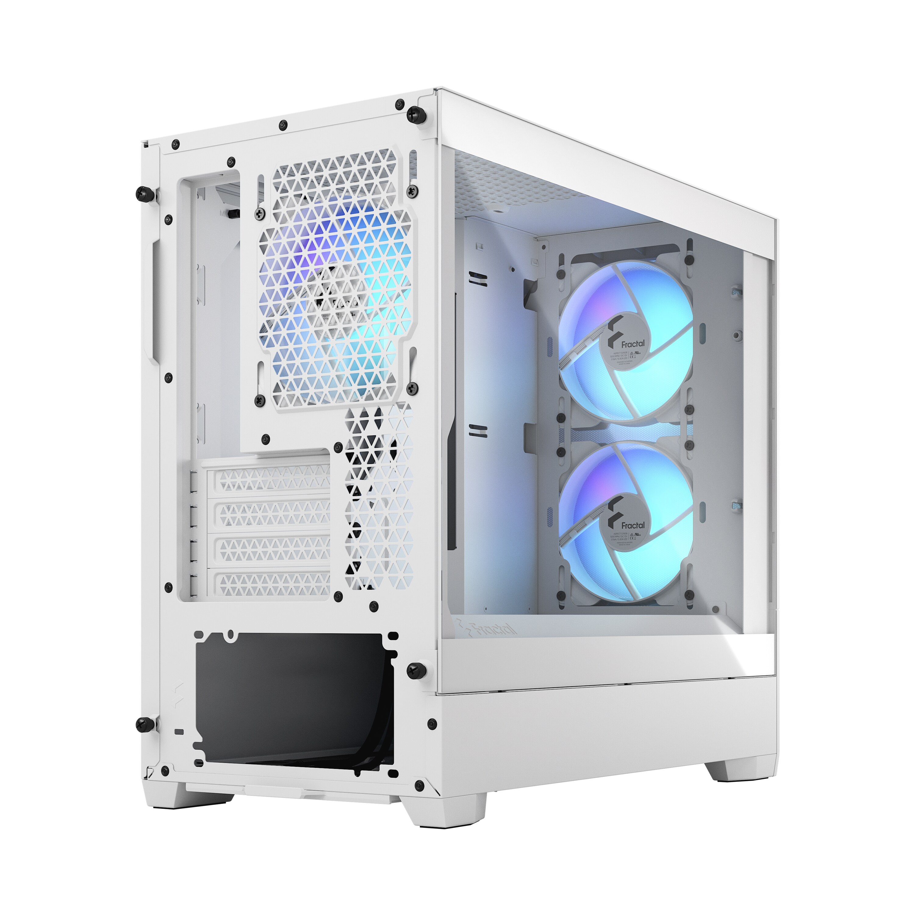 Fractal Design Pop Mini Air RGB White mit Fenster mATX/mITX Gaming Gehäuse Weiß