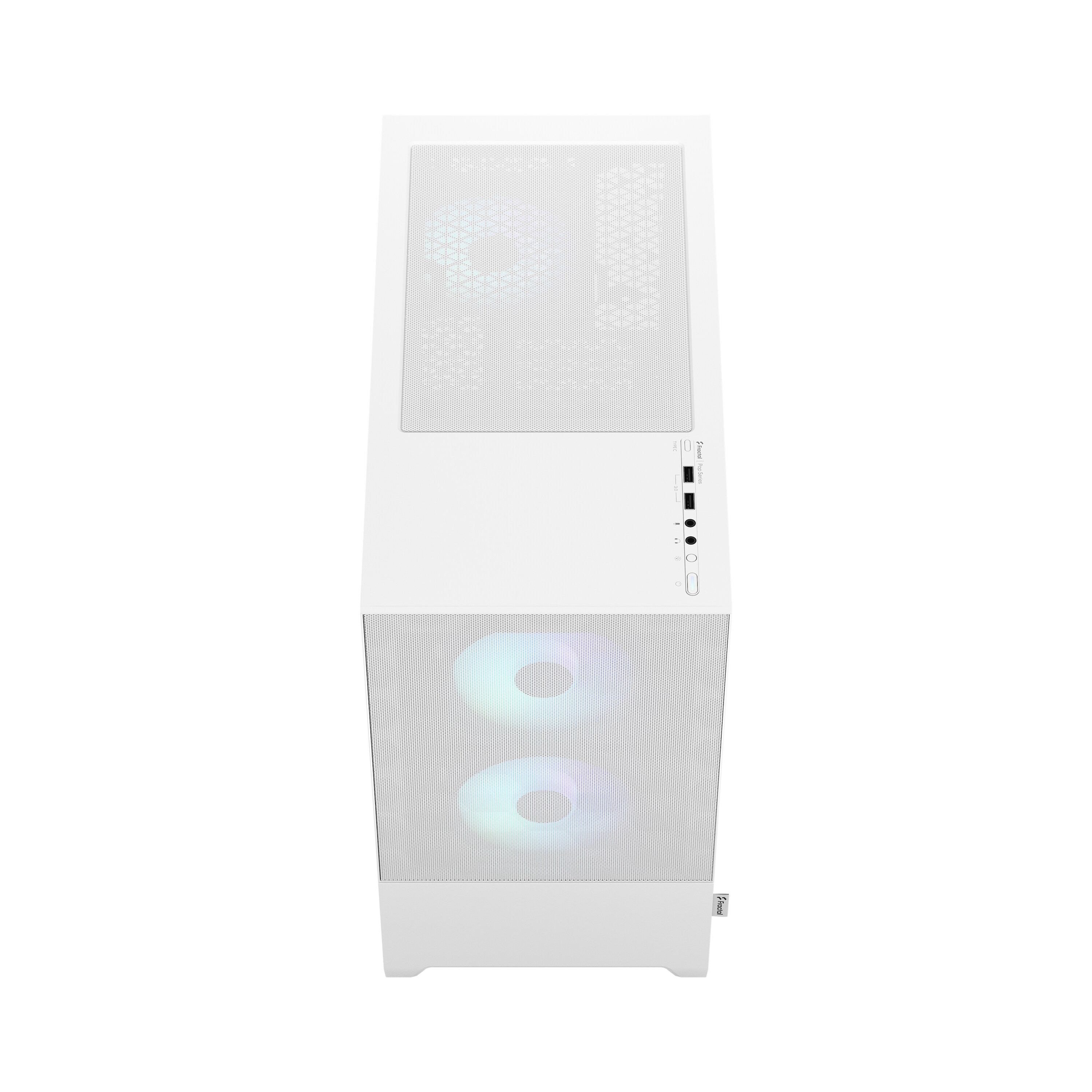 Fractal Design Pop Mini Air RGB White mit Fenster mATX/mITX Gaming Gehäuse Weiß