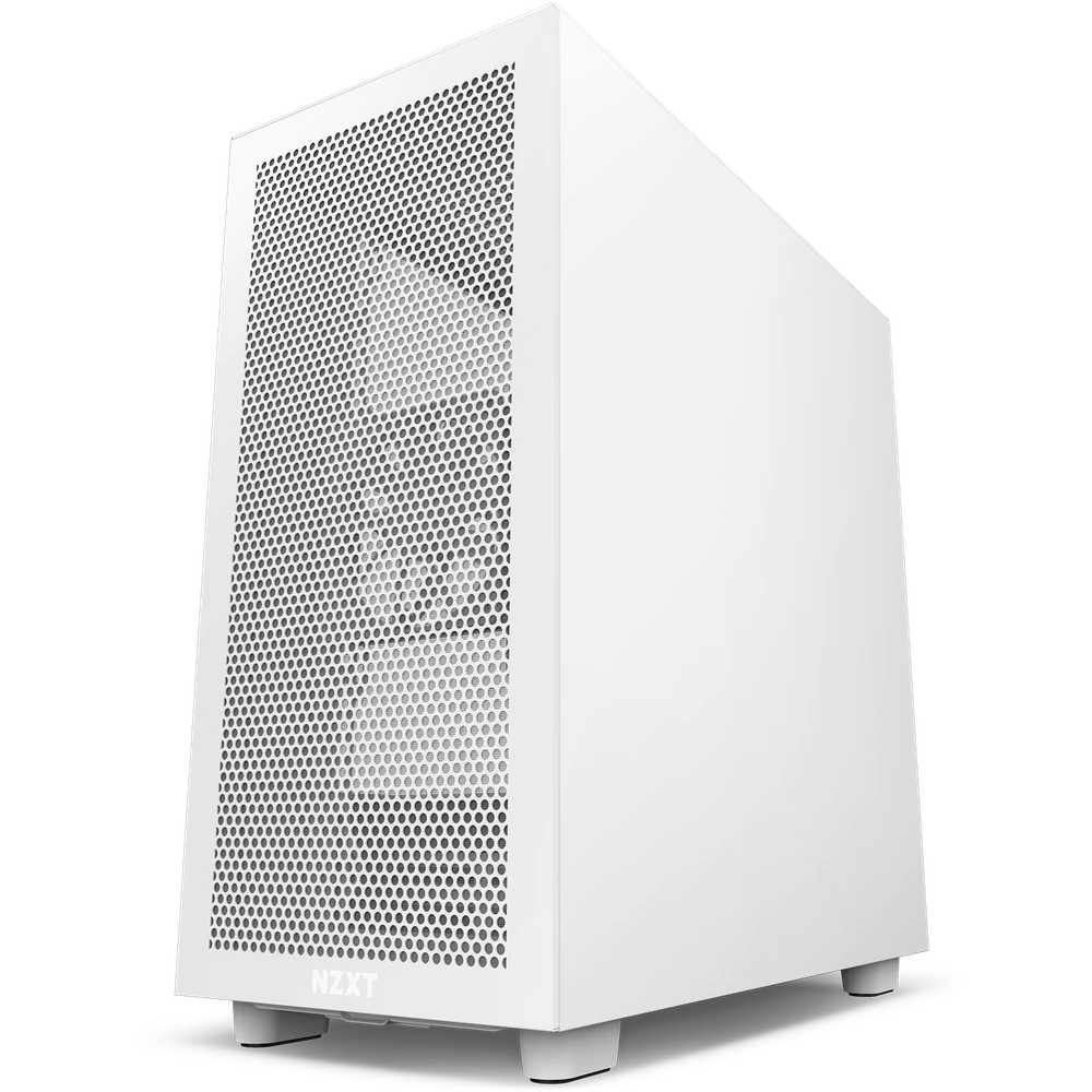 NZXT H7 Flow White Midi Tower ATX Gaming Gehäuse weiß mit Sichtfenster