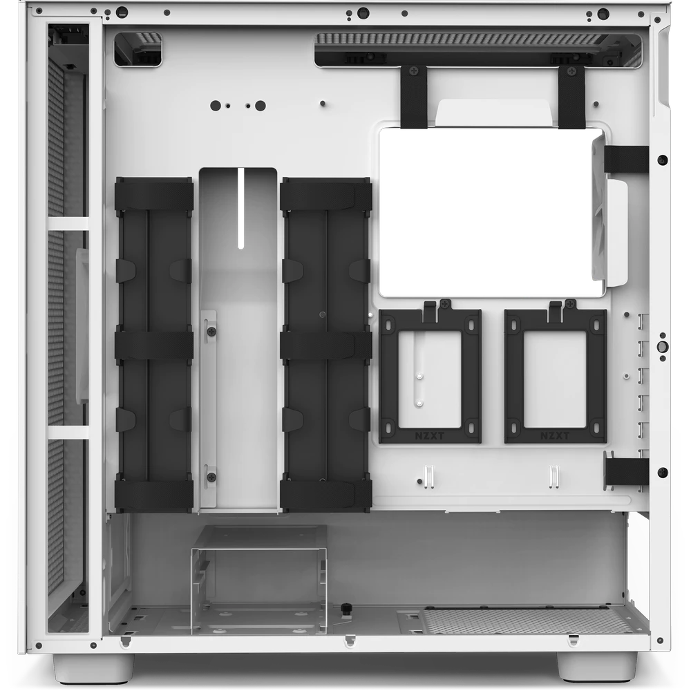 NZXT H7 Flow White Midi Tower ATX Gaming Gehäuse weiß mit Sichtfenster