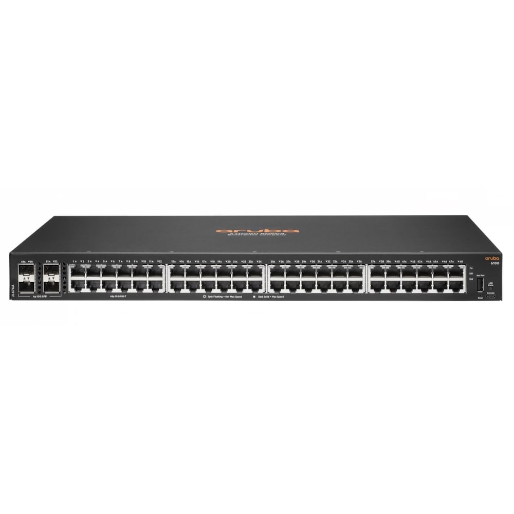 HPE Aruba 6100 48G 4SFP+ Switch managed