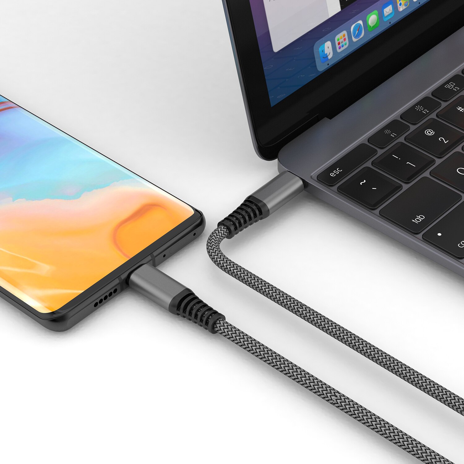 4smarts USB-C auf USB-C Kabel PremiumCord 100W 1,5m, schwarz