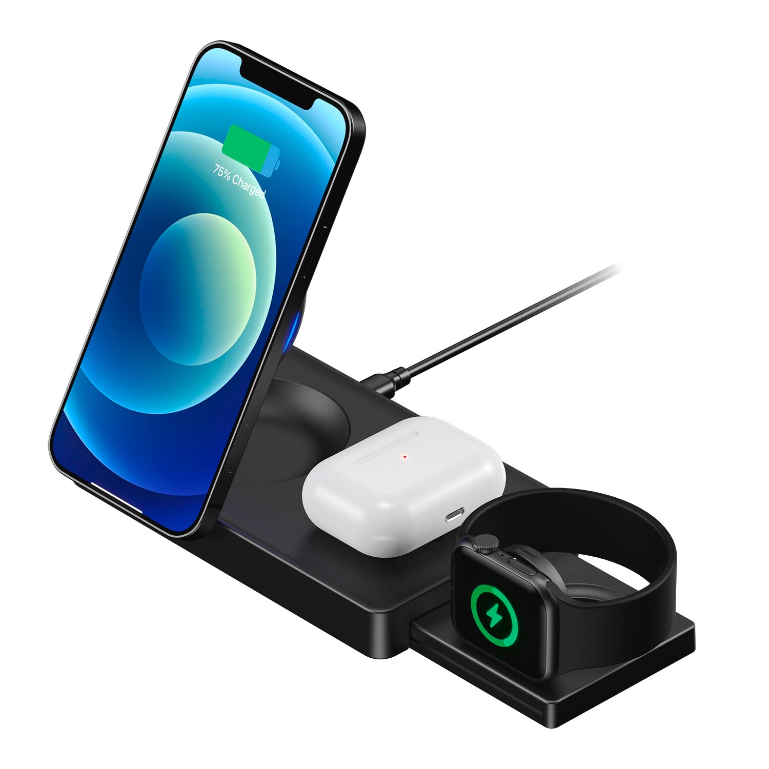 4smarts Wireless Charger UltiMag Trident 20W schwarz