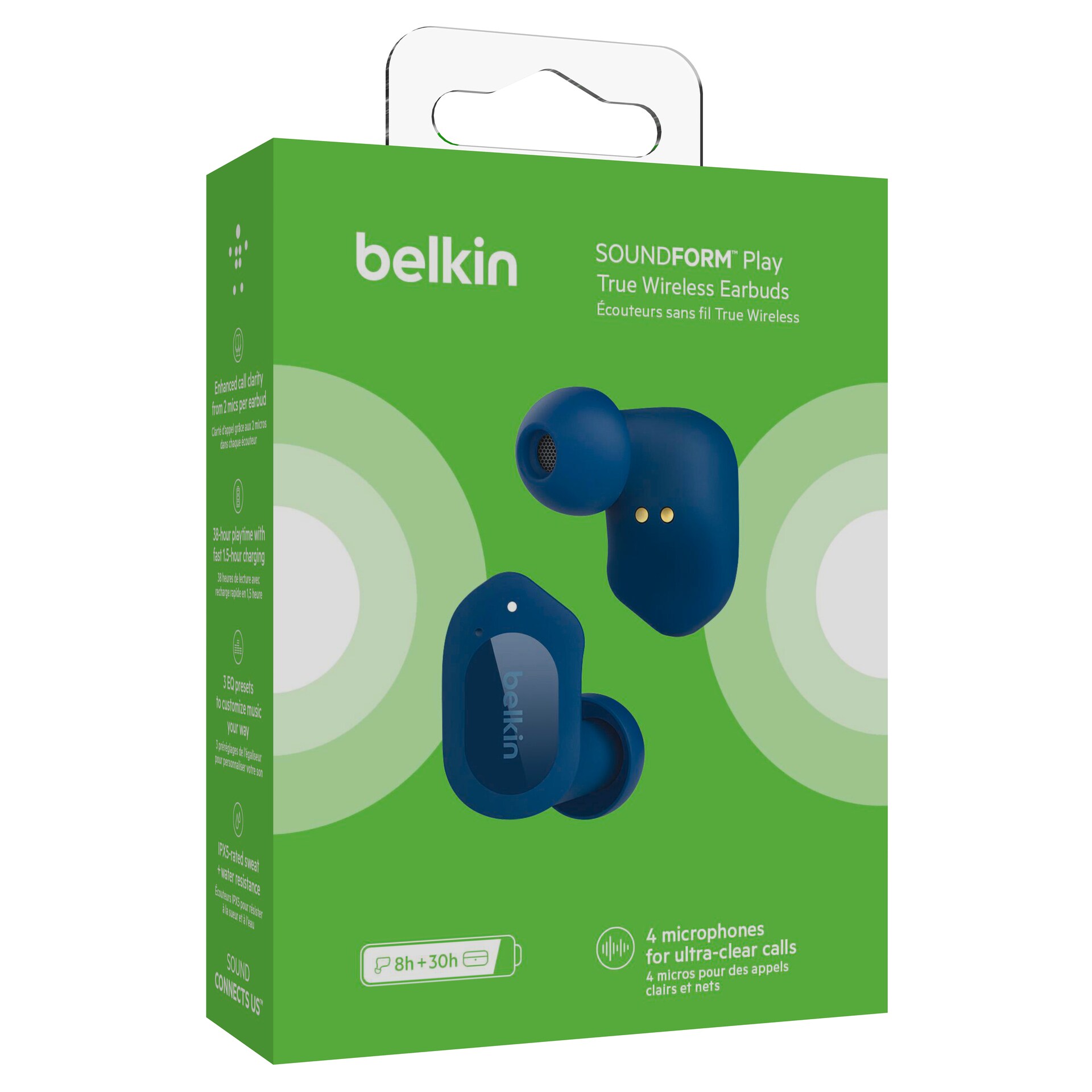 Belkin SOUNDFORM™ Play True Wireless In-Ear Kopfhörer blau