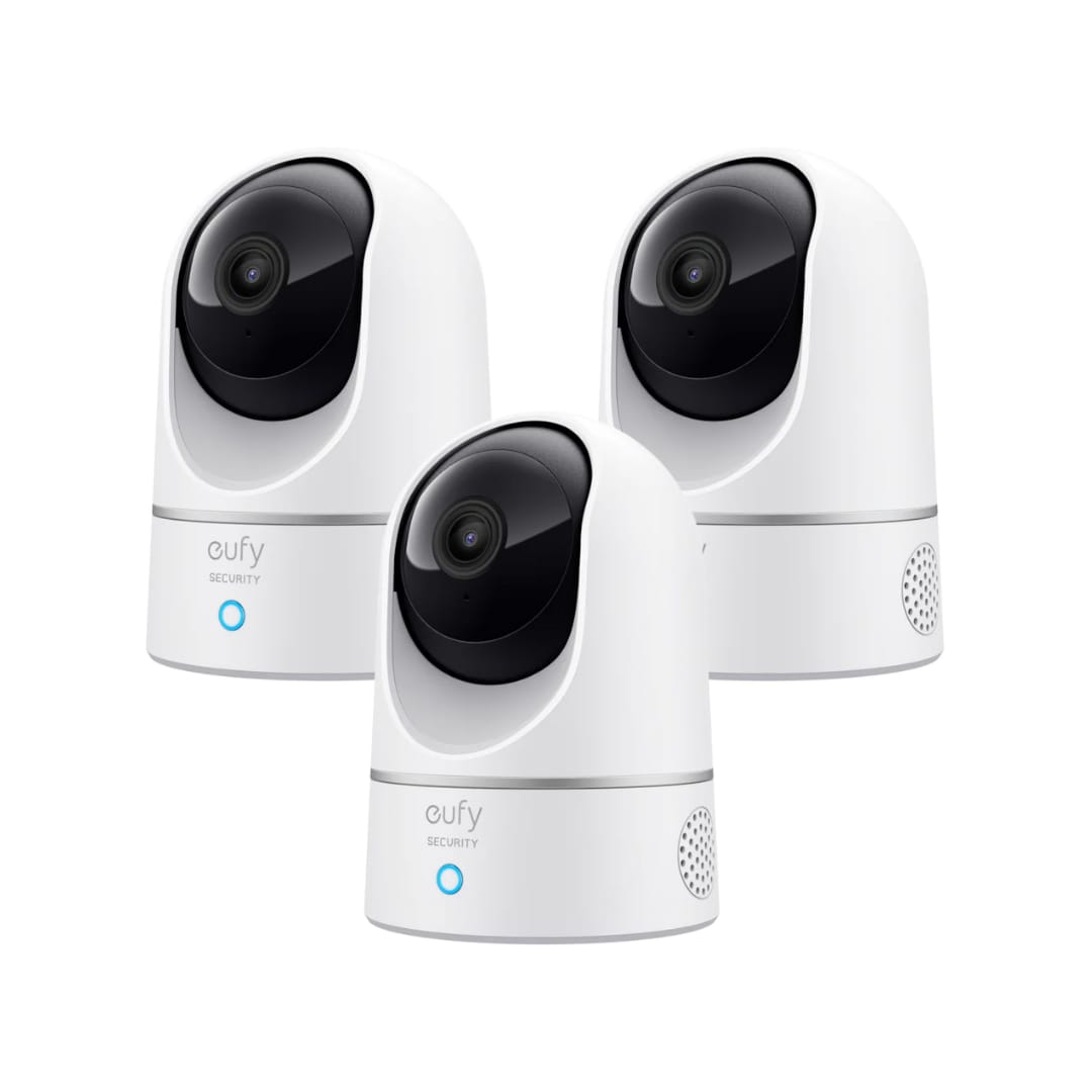 eufy Indoor Cam 2K Pan &amp; Tilt, 3er Pack