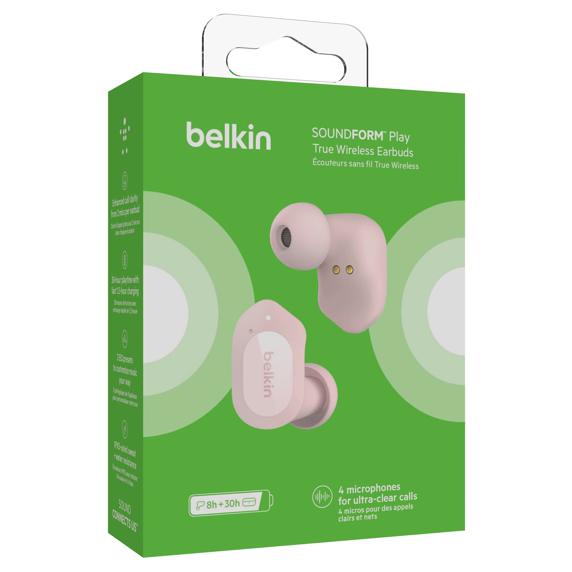 Belkin SOUNDFORM™ Play True Wireless In-Ear Kopfhörer rosa