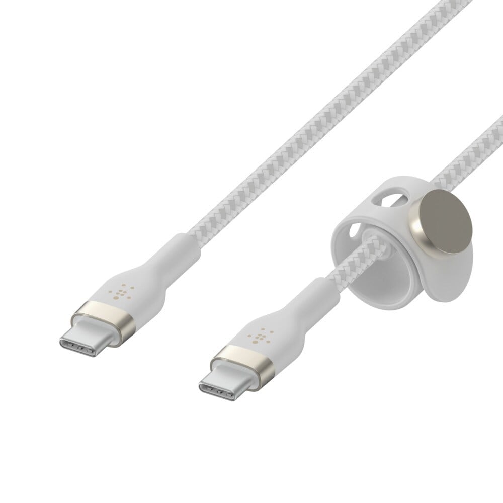 Belkin Pro Flex USB-C/ USB-C Kabel Power Delivery 60W 1m weiß