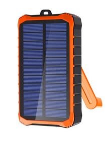 4smarts Solar Powerbank Prepper 12000mAh schwarz/ orange