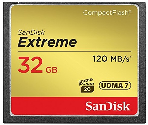 SanDisk Extreme 32 GB CompactFlash Speicherkarte bis zu 120 MB/s