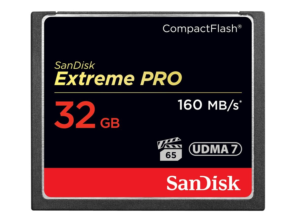 SanDisk Extreme Pro 32 GB CompactFlash Speicherkarte bis zu 160 MB/s