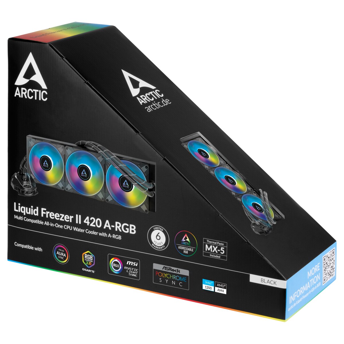 Arctic Liquid Freezer II 420 A-RGB Komplettwasserkühlung für AMD und Intel CPU