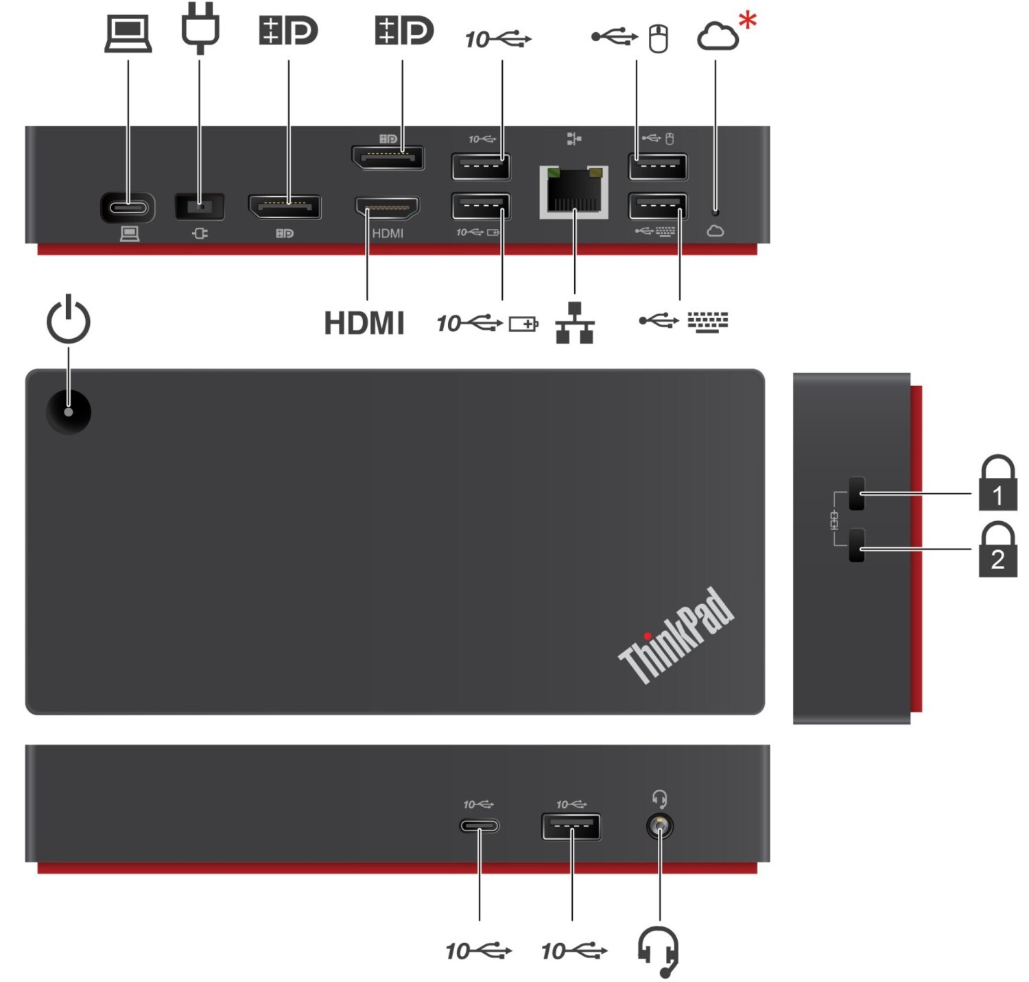 Lenovo ThinkPad Universal USB-C Smart Dock 40B20135EU