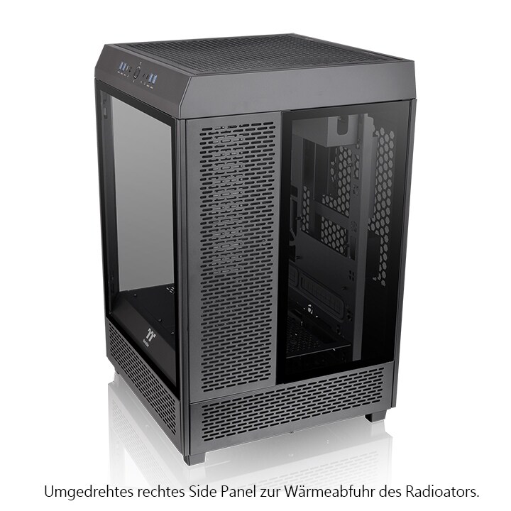 Thermaltake The Tower 500 Black Midi-Tower ATX Gehäuse schwarz, Sichtfenster