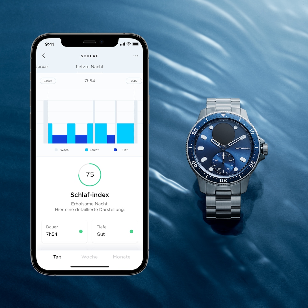 Withings ScanWatch Horizon 43 mm blau HWA09-model 7-All-Int