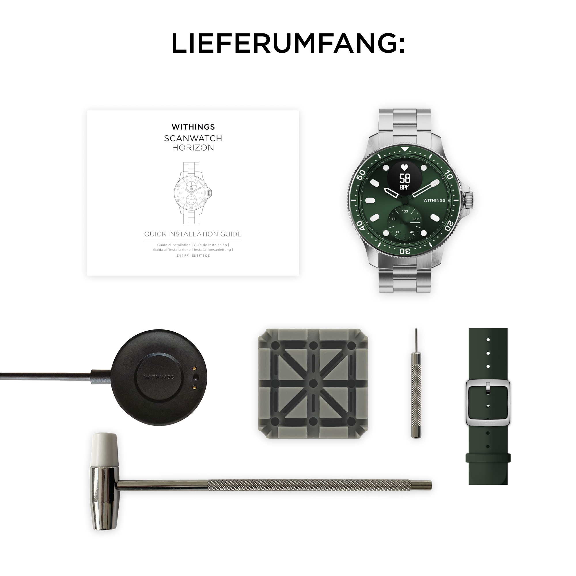 Withings ScanWatch Horizon 43 mm grün HWA09-model 8-All-Int