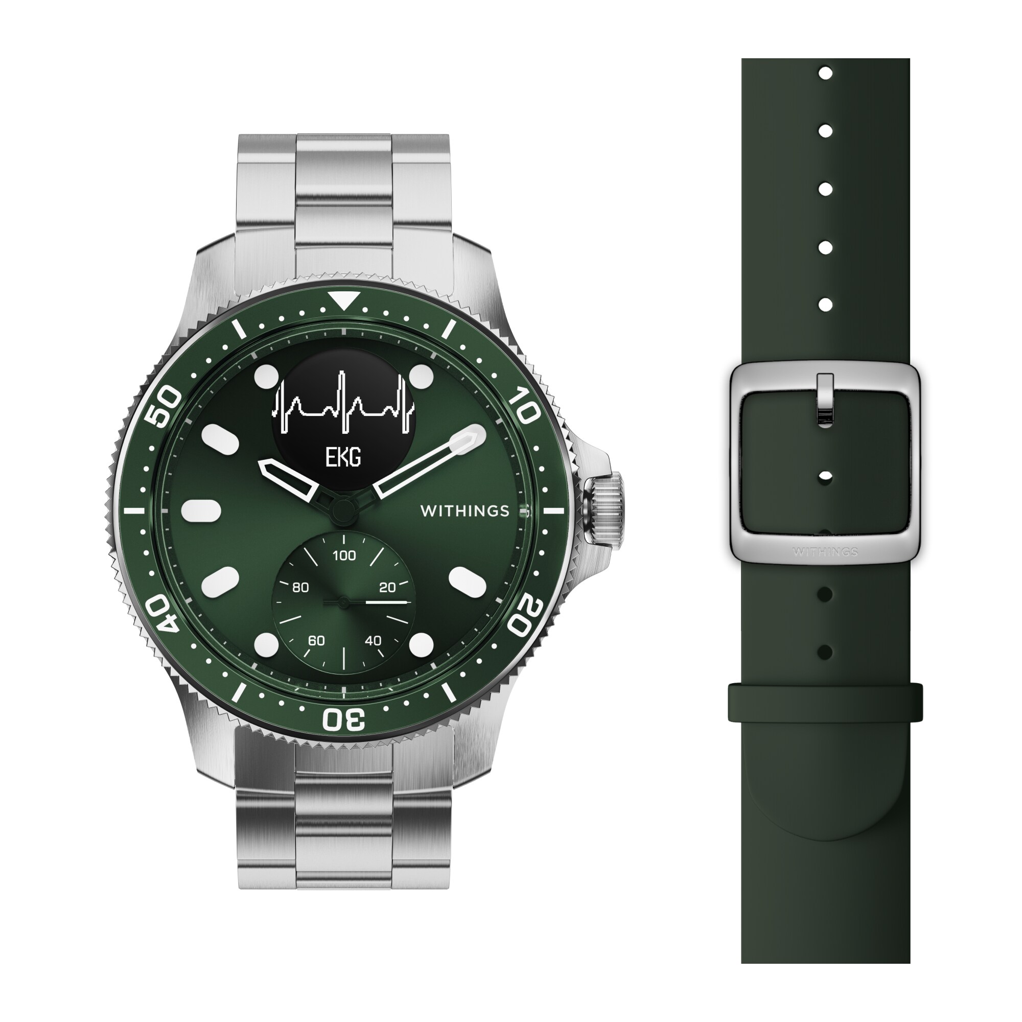 Withings ScanWatch Horizon 43 mm grün HWA09-model 8-All-Int