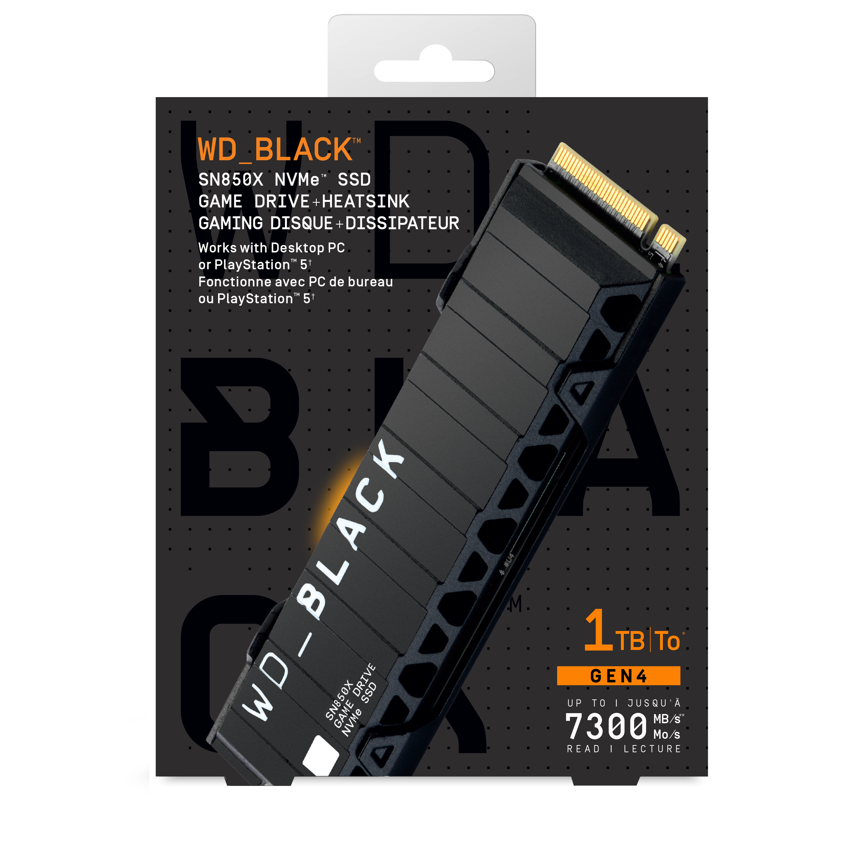 WD_BLACK SN850X NVMe SSD 1 TB M.2 2280 PCIe 4.0 mit Kühlkörper