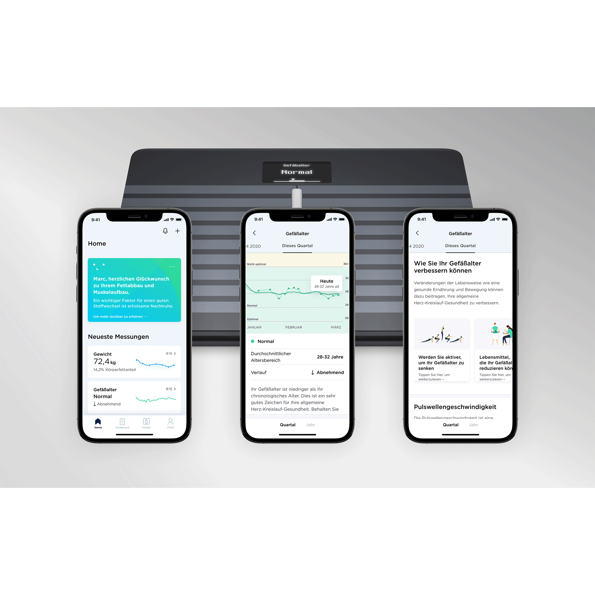 Withings Body Cardio Körperwaage schwarz