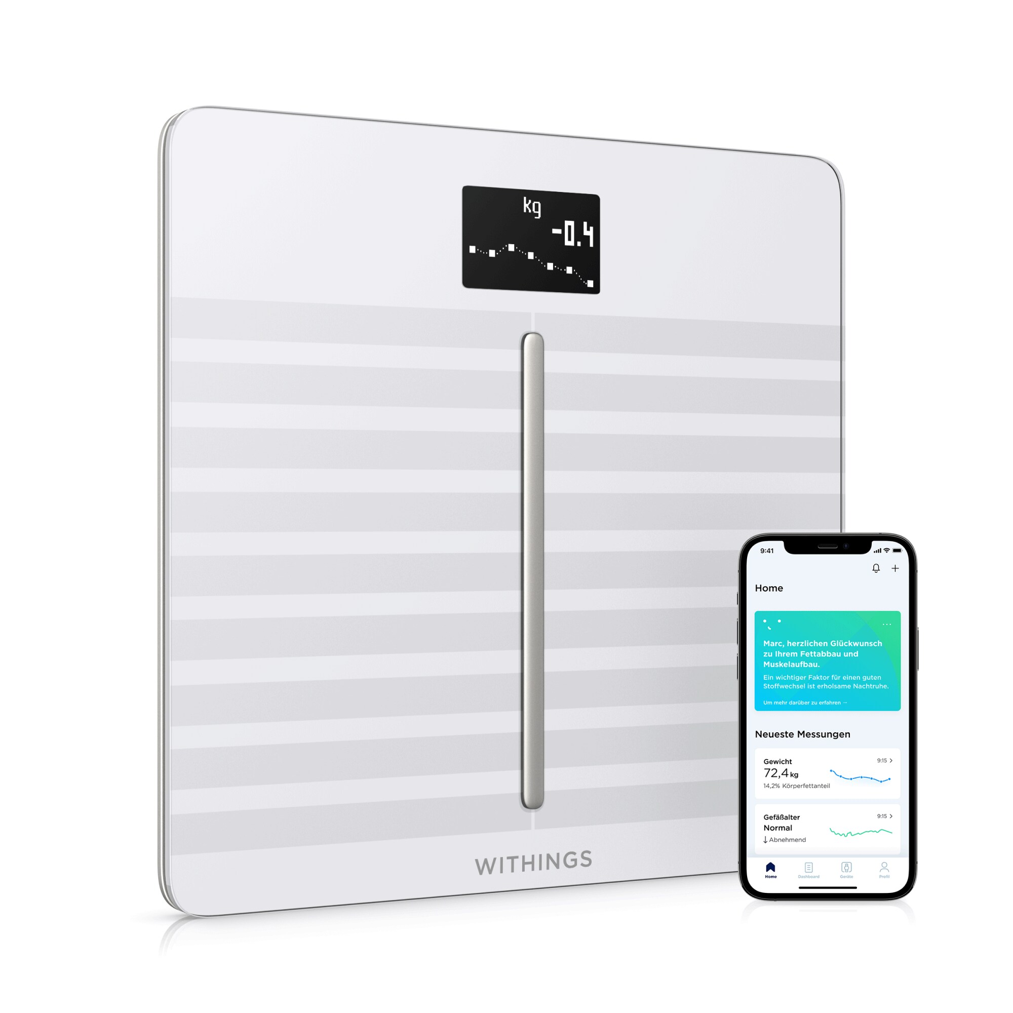 Withings Body Cardio Körperwaage weiß