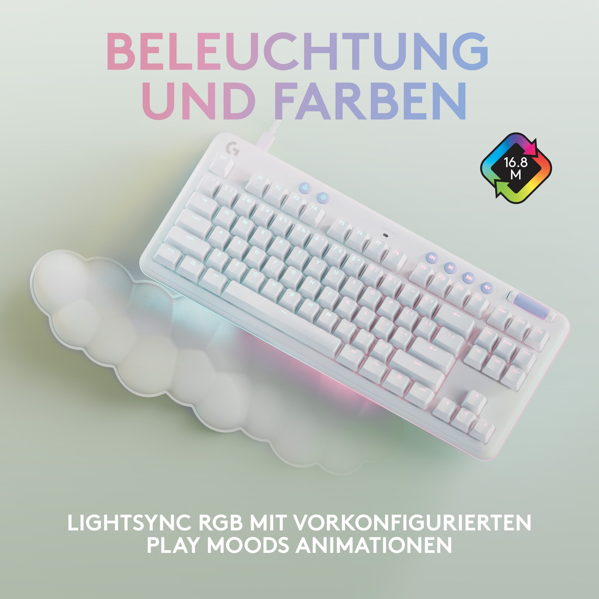 Logitech G713 TKL Kabelgeb. Mechanische RGB Gaming Tastatur m. Handballenauflage