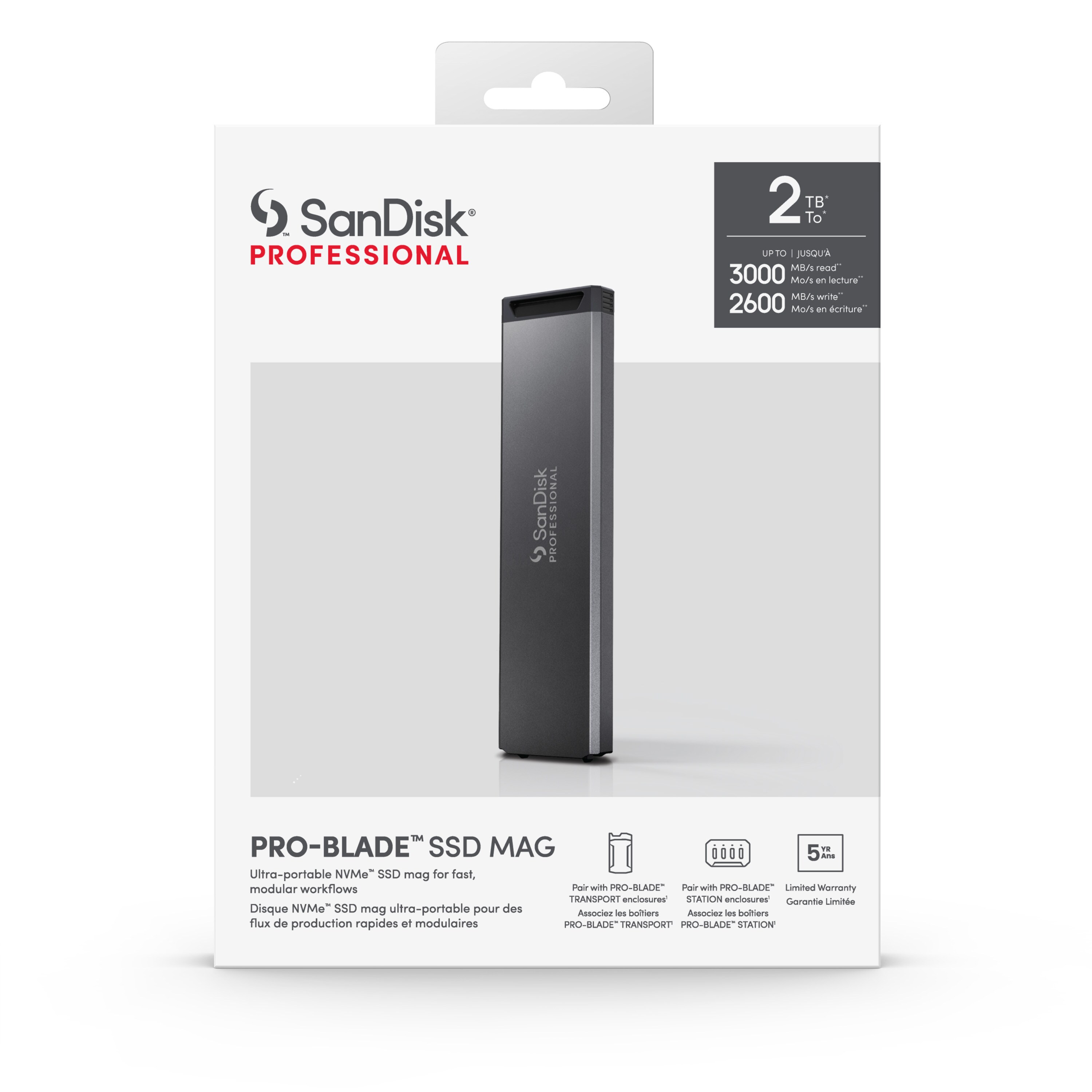 SanDisk Professional PRO-BLADE SSD 2 TB Mag Wechselgehäuse