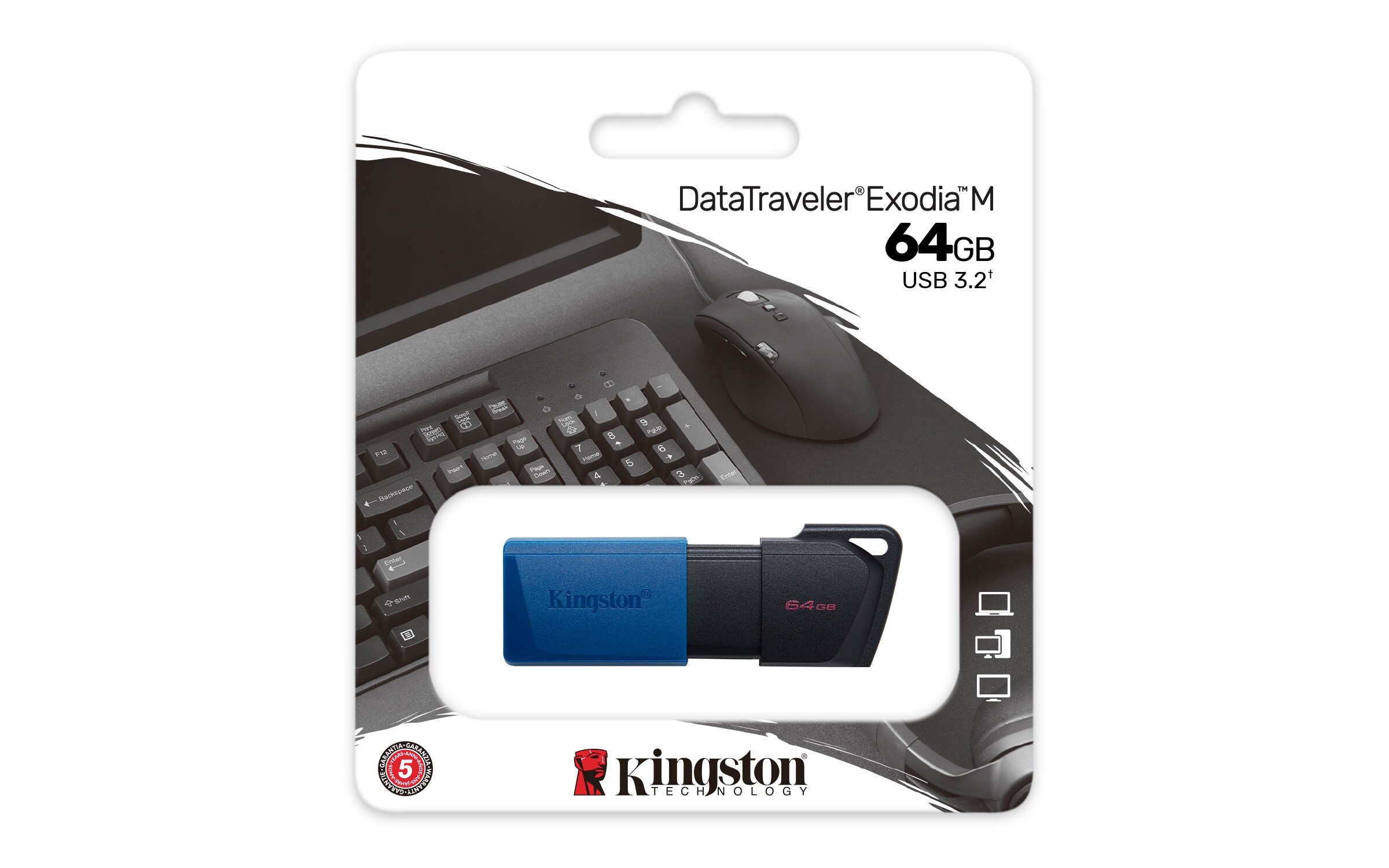 Kingston 64 GB DataTraveler Exodia M USB 3.2 Gen 1 USB-Stick