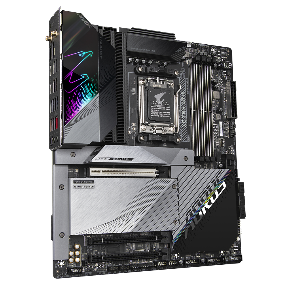 GIGABYTE X670E AORUS MASTER ATX Mainboard Sockel AM5 DP/HDMI/USB-C/5xM.2/WIFI6E