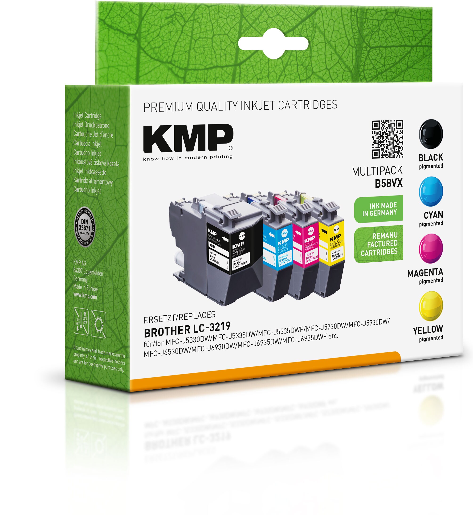 KMP Tintenpatronen Multipack ersetzt Brother LC3219XLVAL