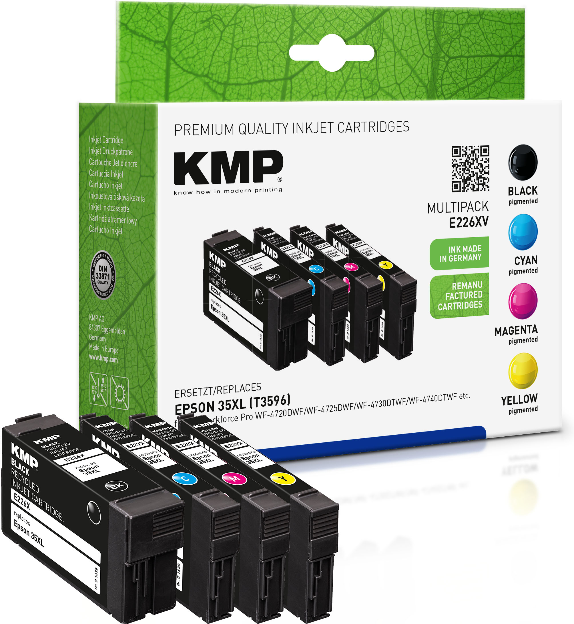 KMP Tintenpatronen Multipack ersetzt Epson 35XL (T3596)