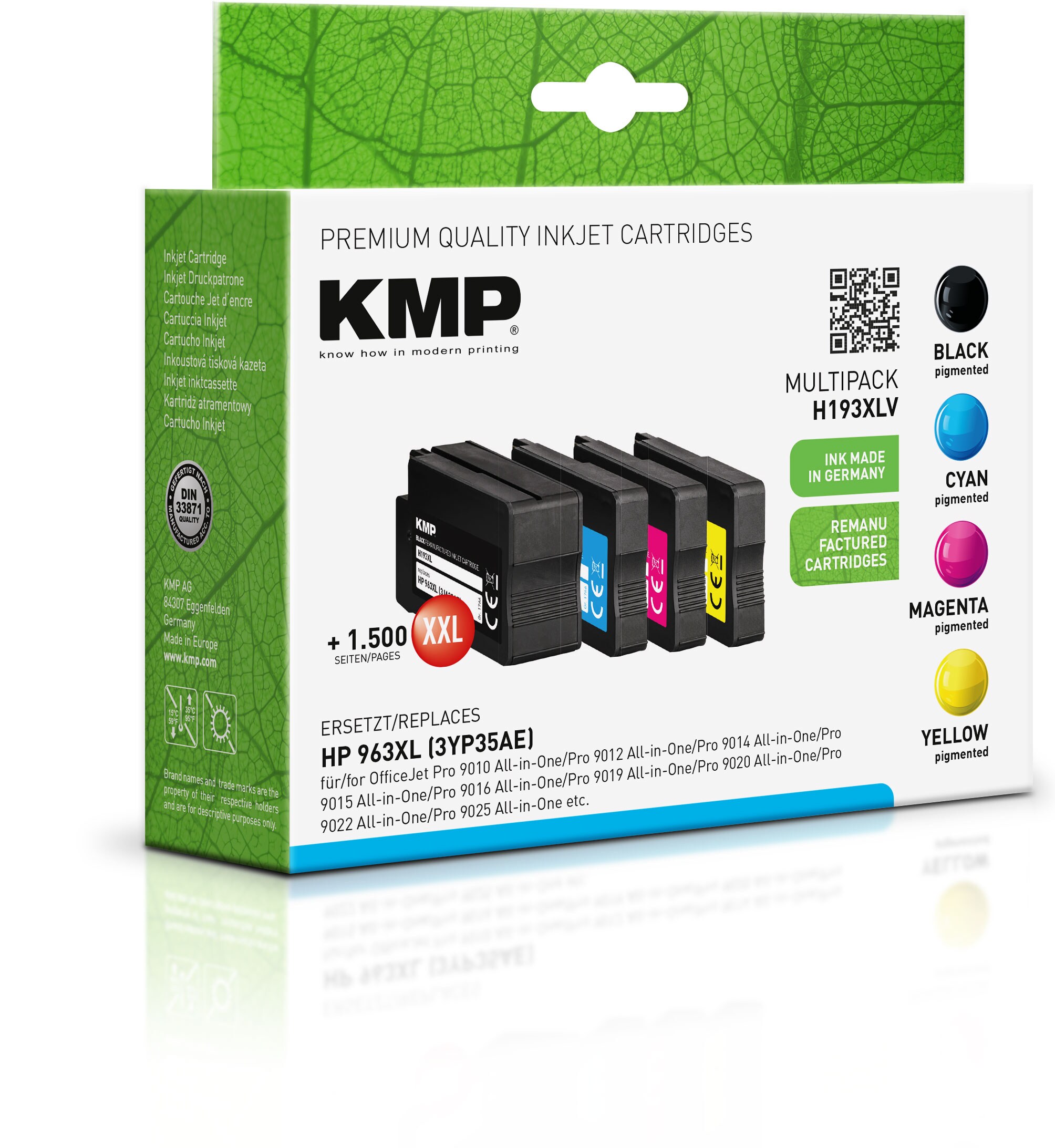 KMP Tintenpatronen Multipack ersetzt HP HP963XL (3YP35AE)