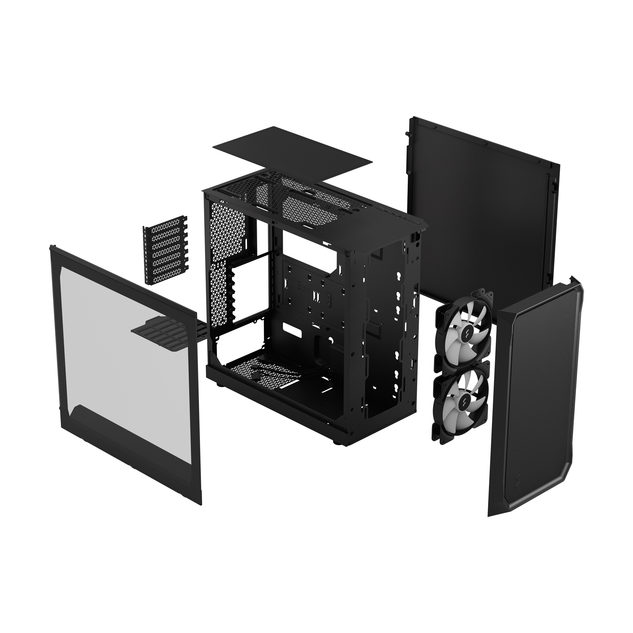 Fractal Design Focus 2 RGB Black TG Clear Tint