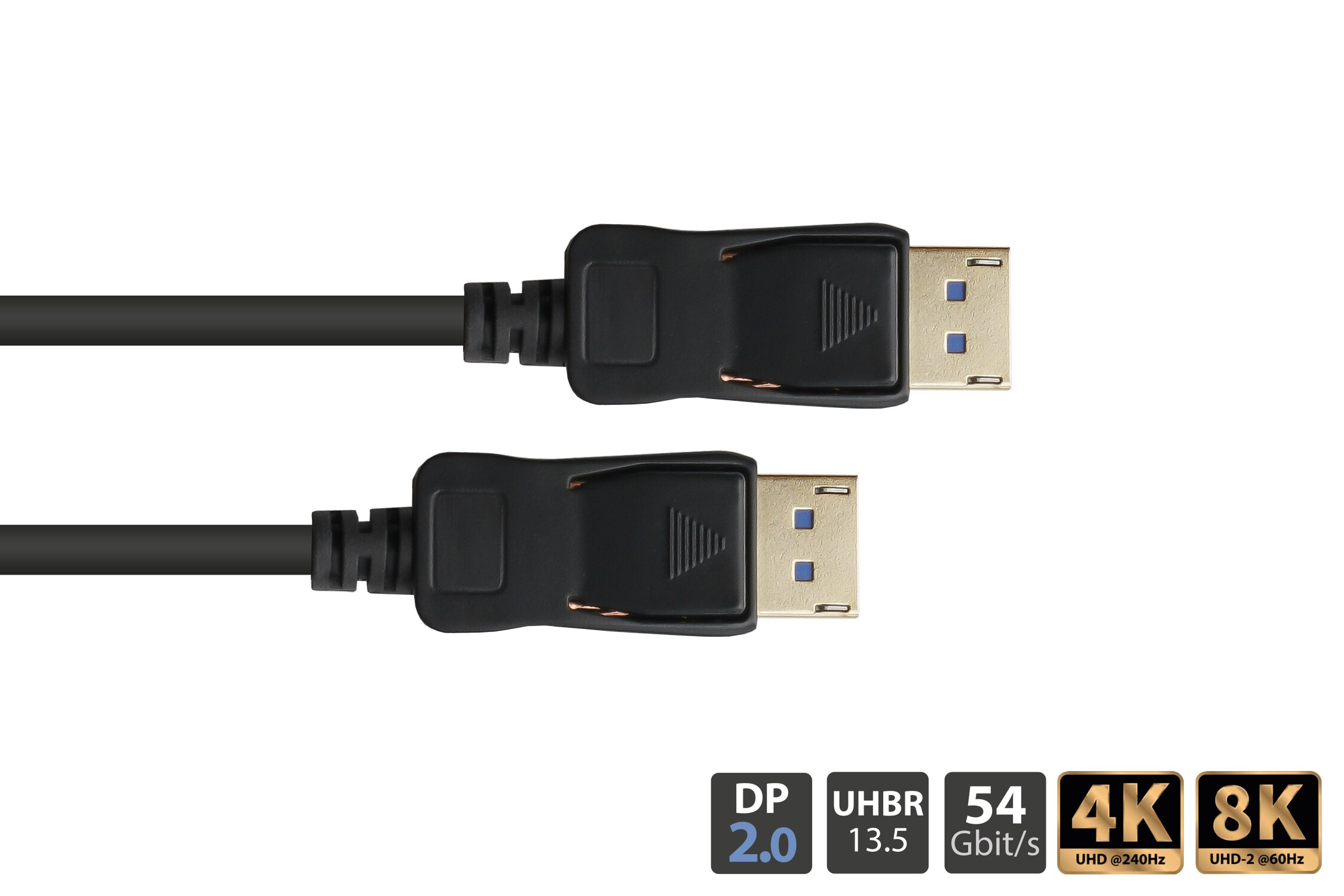 Good Connections DisplayPort 2.0 Kabel 8K @60Hz Kupferleiter 1,0m schwarz